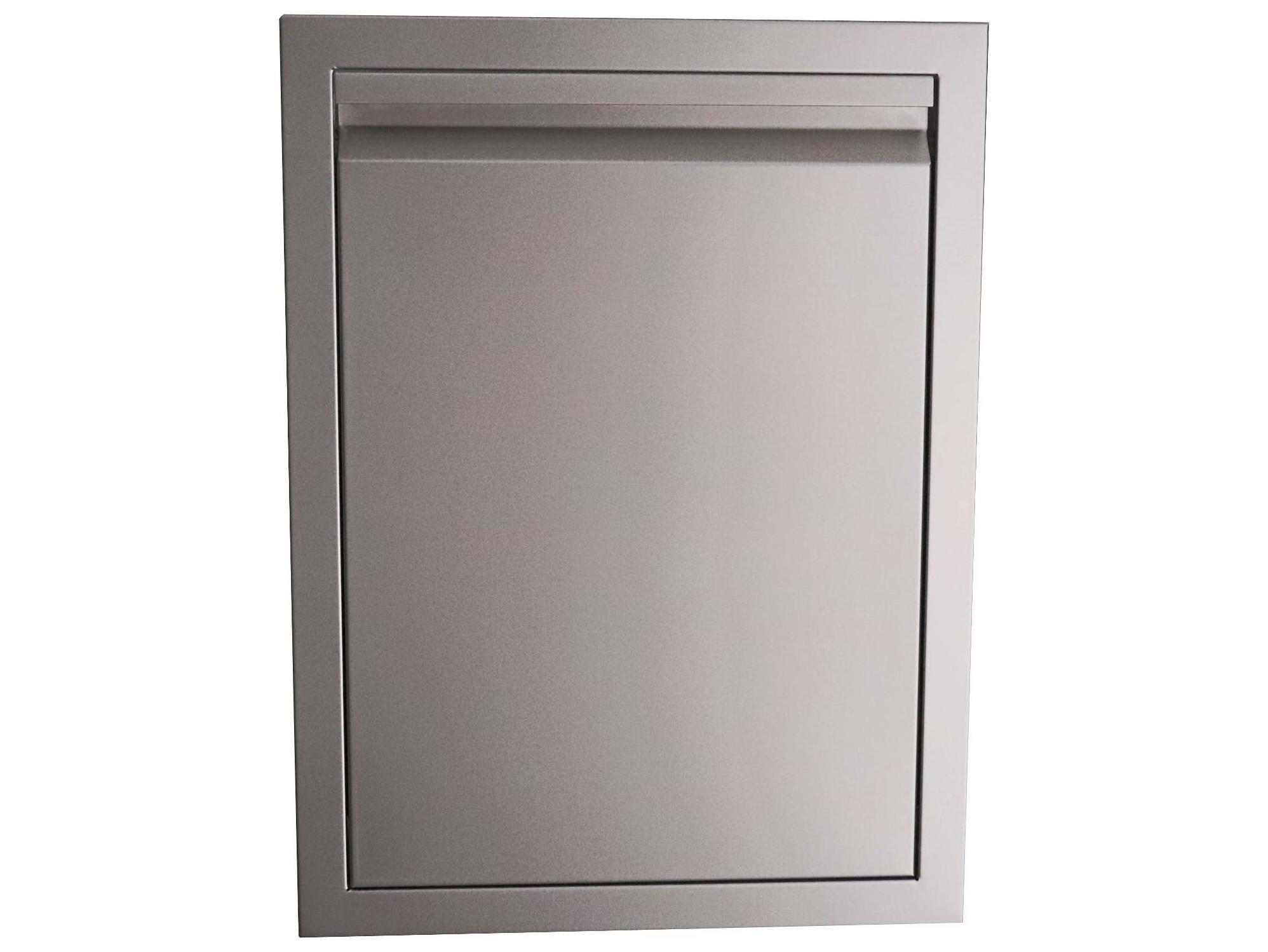 RCS Grills Valiant 20 Inch Stainless Steel Fully Enclosed Double Trash Drawer