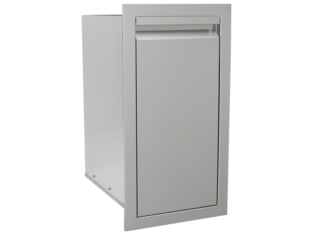 RCS Grills Stainless Steel Valiant Narrow Trash Drawer-Trash Can Included