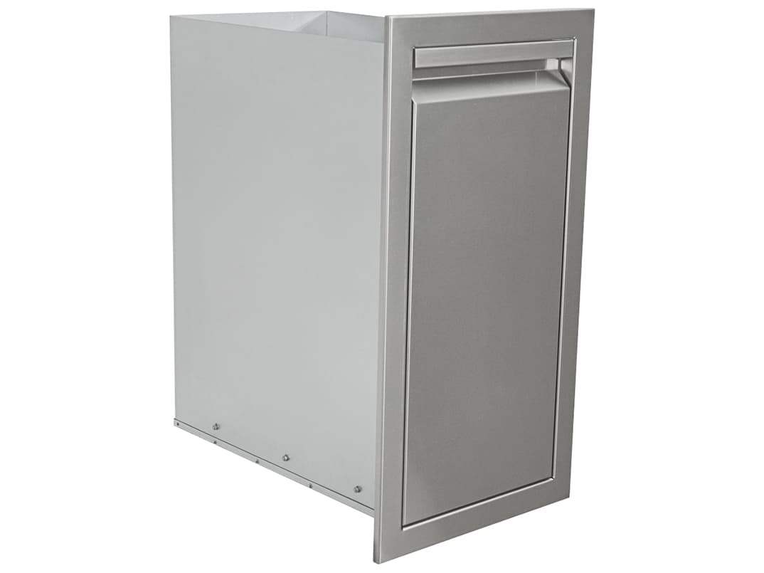 RCS Grills Stainless Steel Valiant Narrow Trash Drawer-Trash Can Included