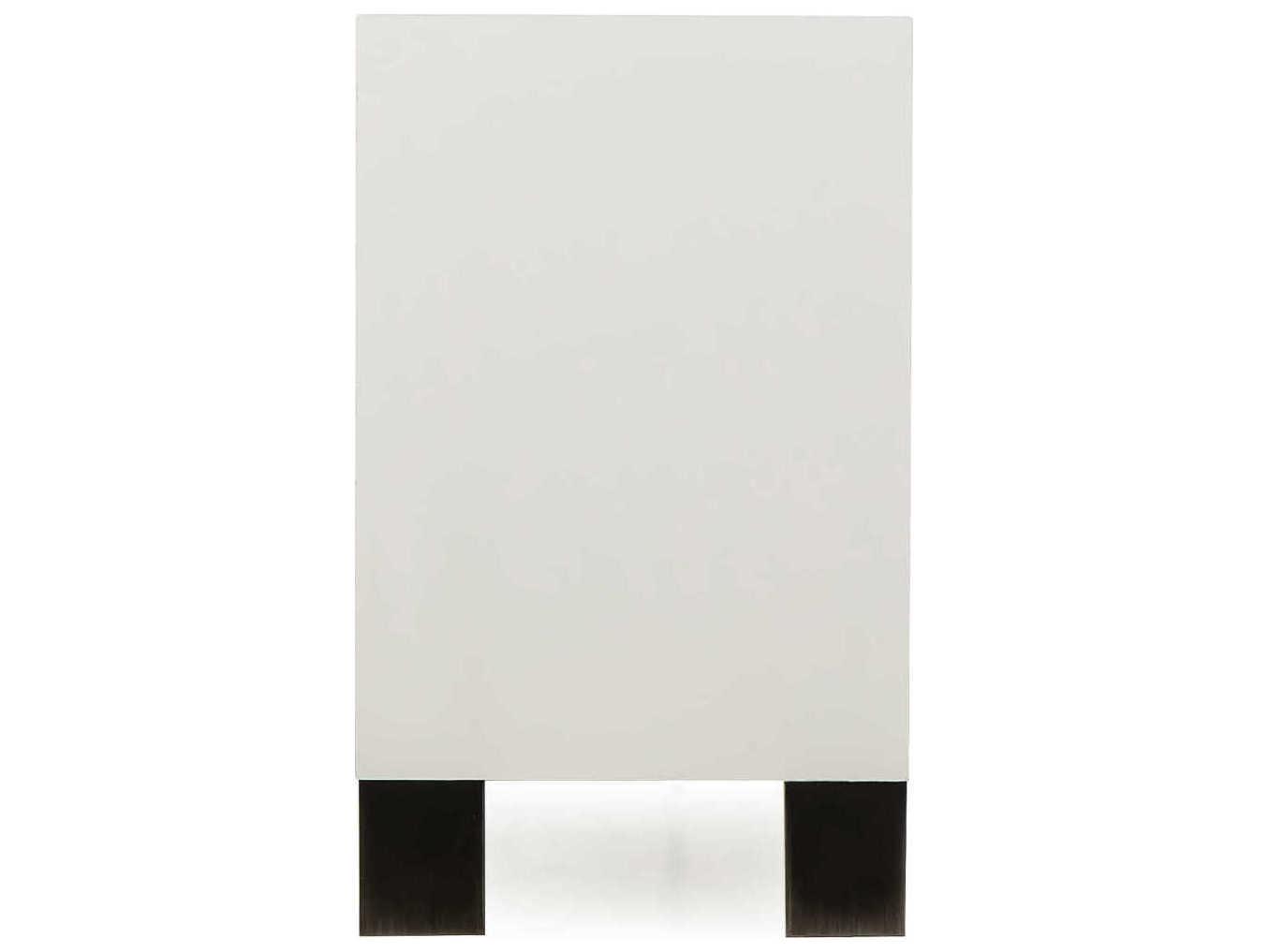 Sonder Living Cardosa 72" Natural Wood White Acrylic Lacquered & Brown Reclaimed Peroba Finish Sideboard