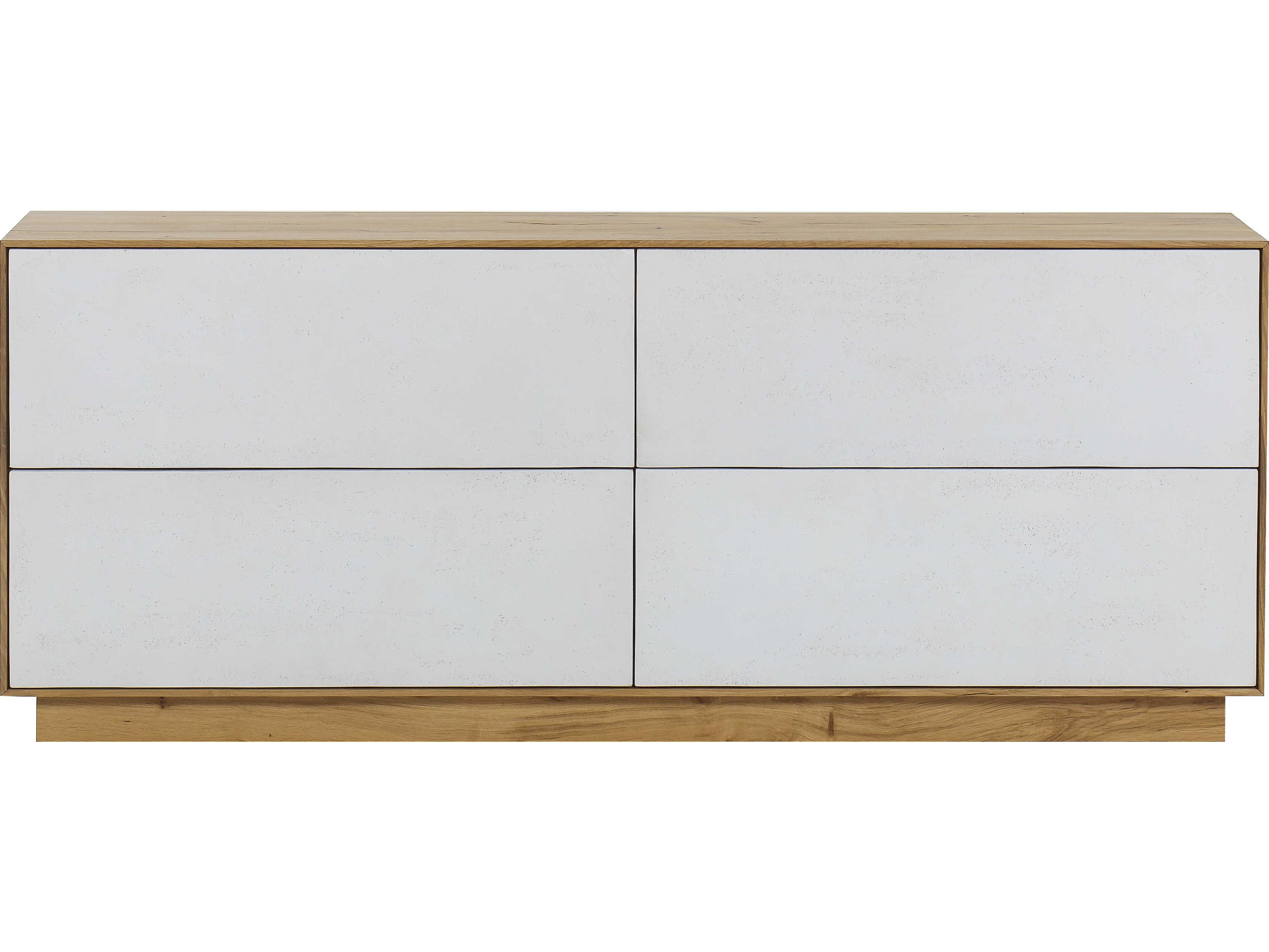 Sonder Living Sands 4-Drawers White Oak Wood Double Dresser