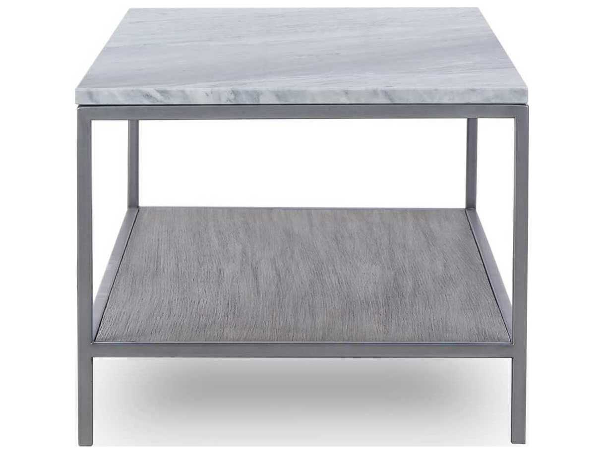 Sonder Living Paxton Rectangular Marble Silver Oak With Brushed Nickel Coffee Table
