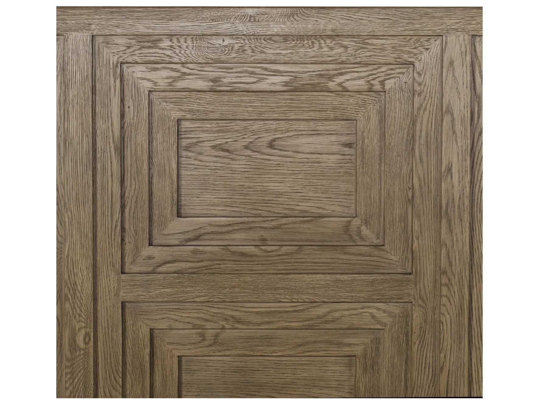 Sonder Living Maison 55 Pebble Grey Brown Oak Wood Queen Platform Bed