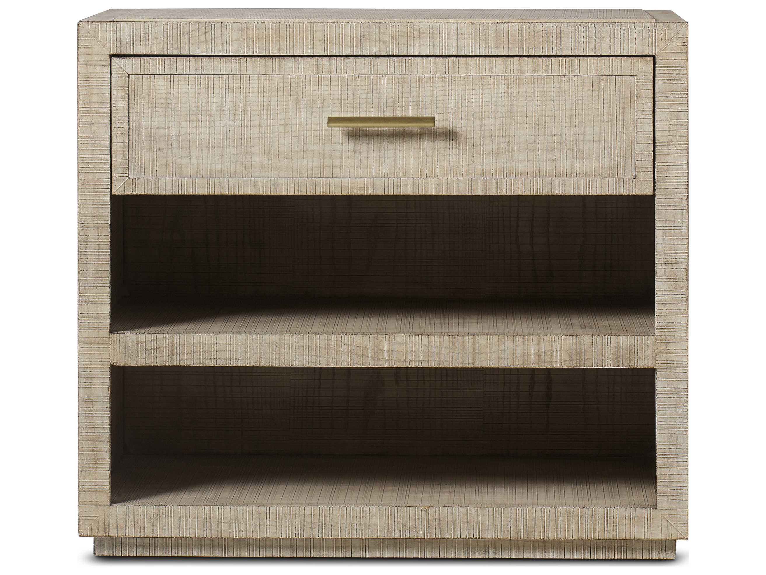 Sonder Living 1-Drawer Ash Wood Nightstand