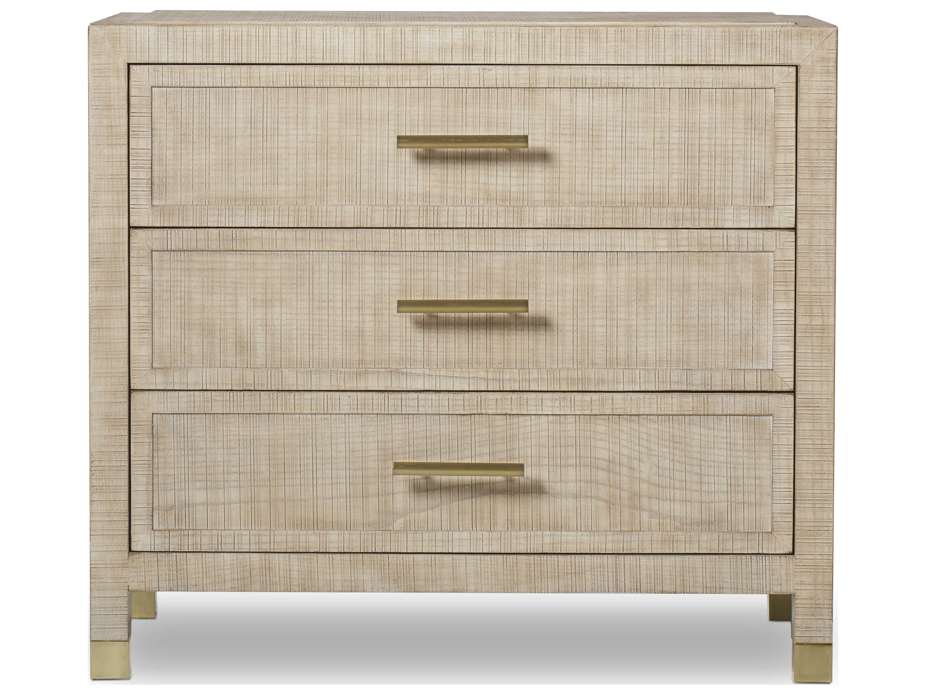 Sonder Living 3-Drawers Ash Wood Nightstand