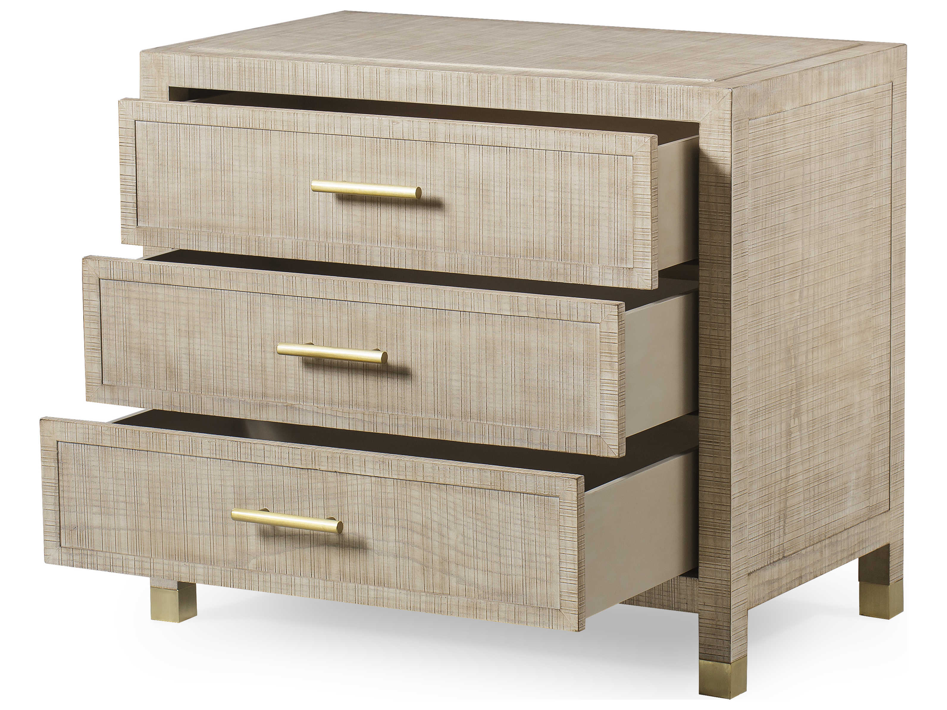 Sonder Living 3-Drawers Ash Wood Nightstand