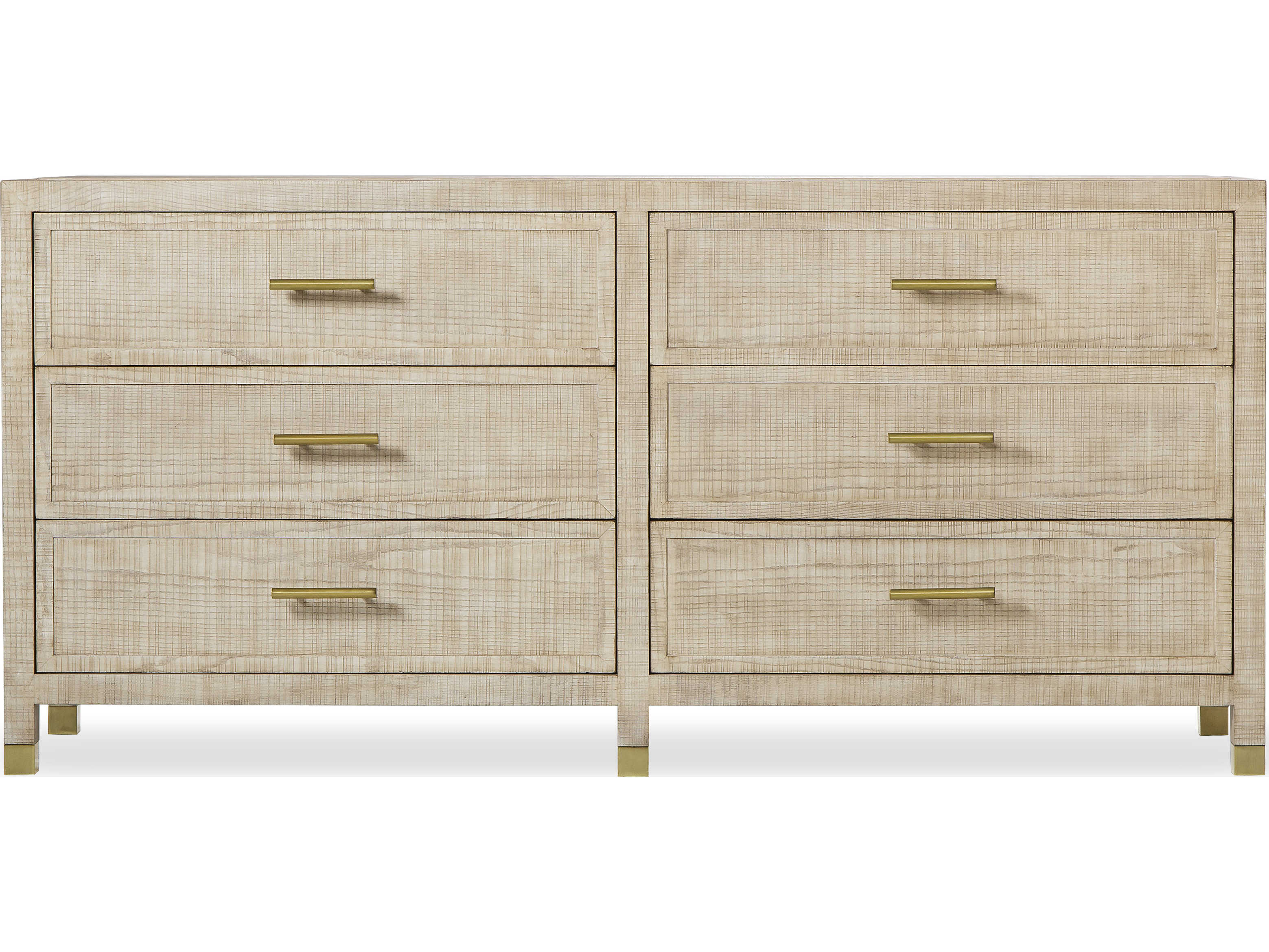 Sonder Living Raffles 6-Drawers Ply Wood Double Dresser