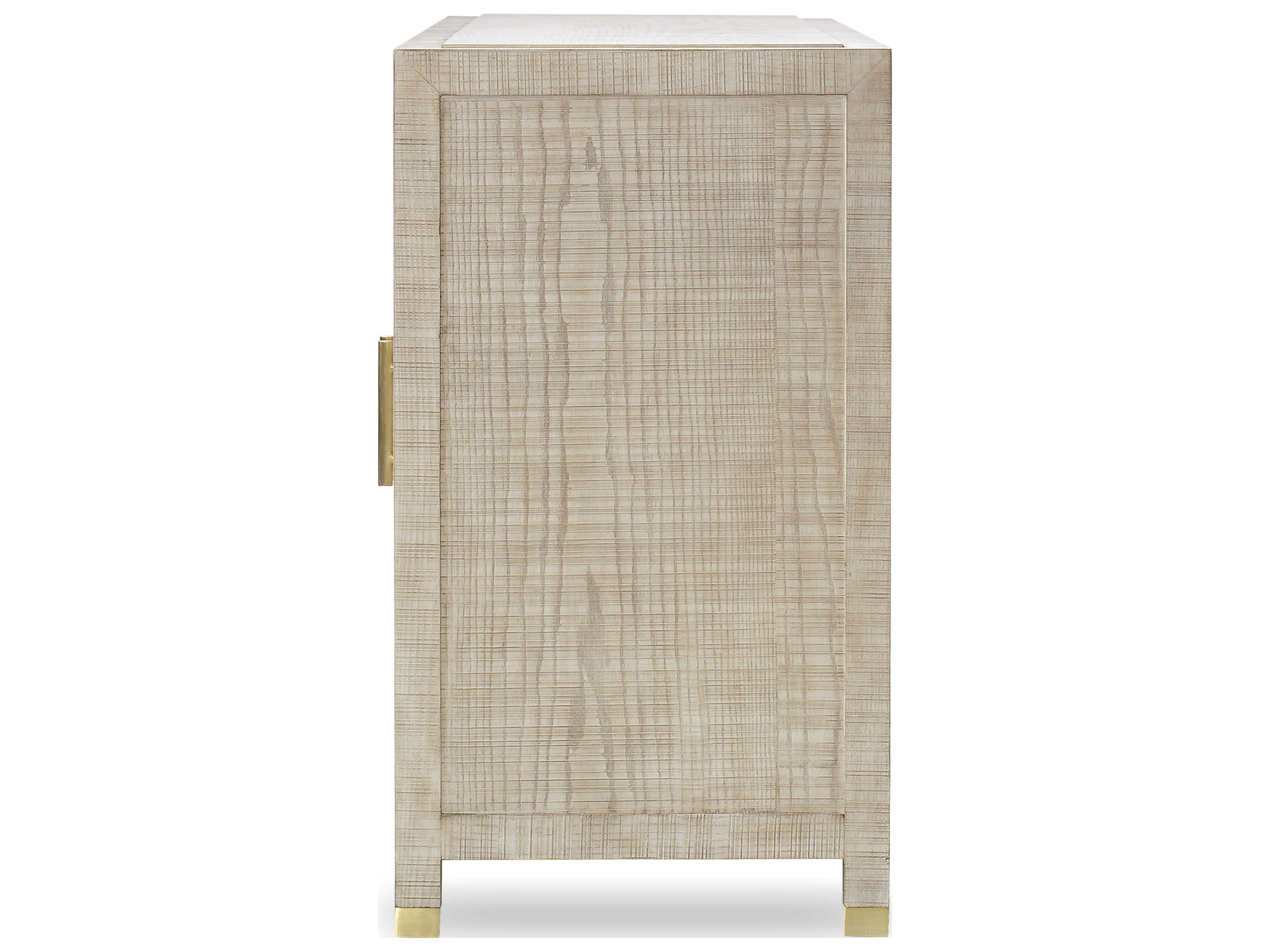 Sonder Living 89" Poplar Wood Natural Credenza Sideboard