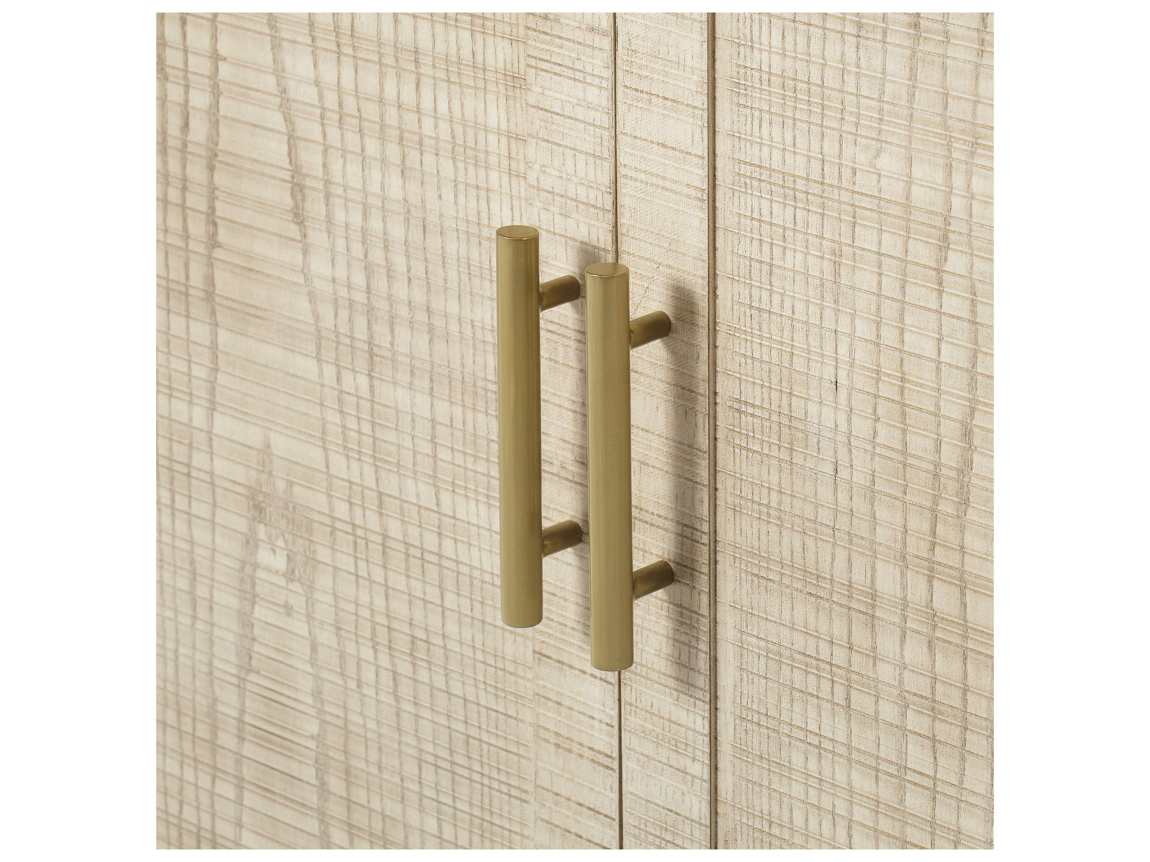 Sonder Living 89" Poplar Wood Natural Credenza Sideboard