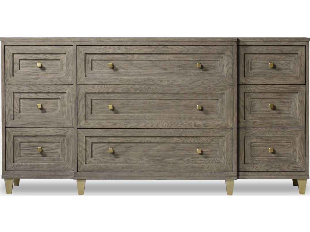 Sonder Living Claiborne 9-Drawers Gray Oak Wood Dresser