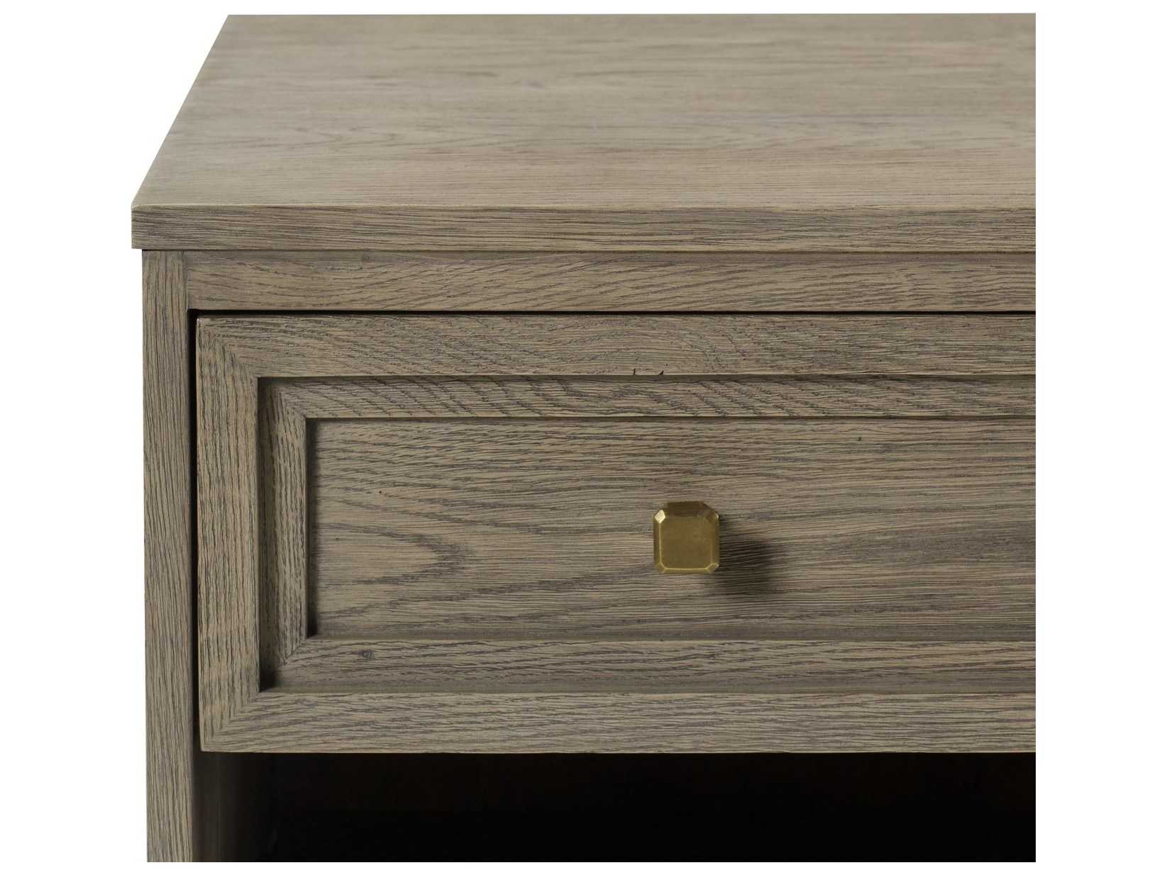 Sonder Living 2-Drawers Gray Oak Wood Nightstand
