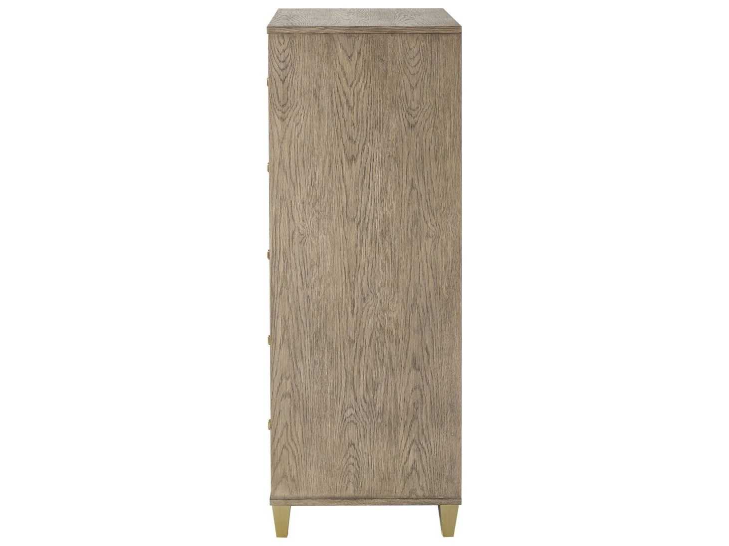 Sonder Living 5-Drawers Natural Gold Oak Wood Accent Chest