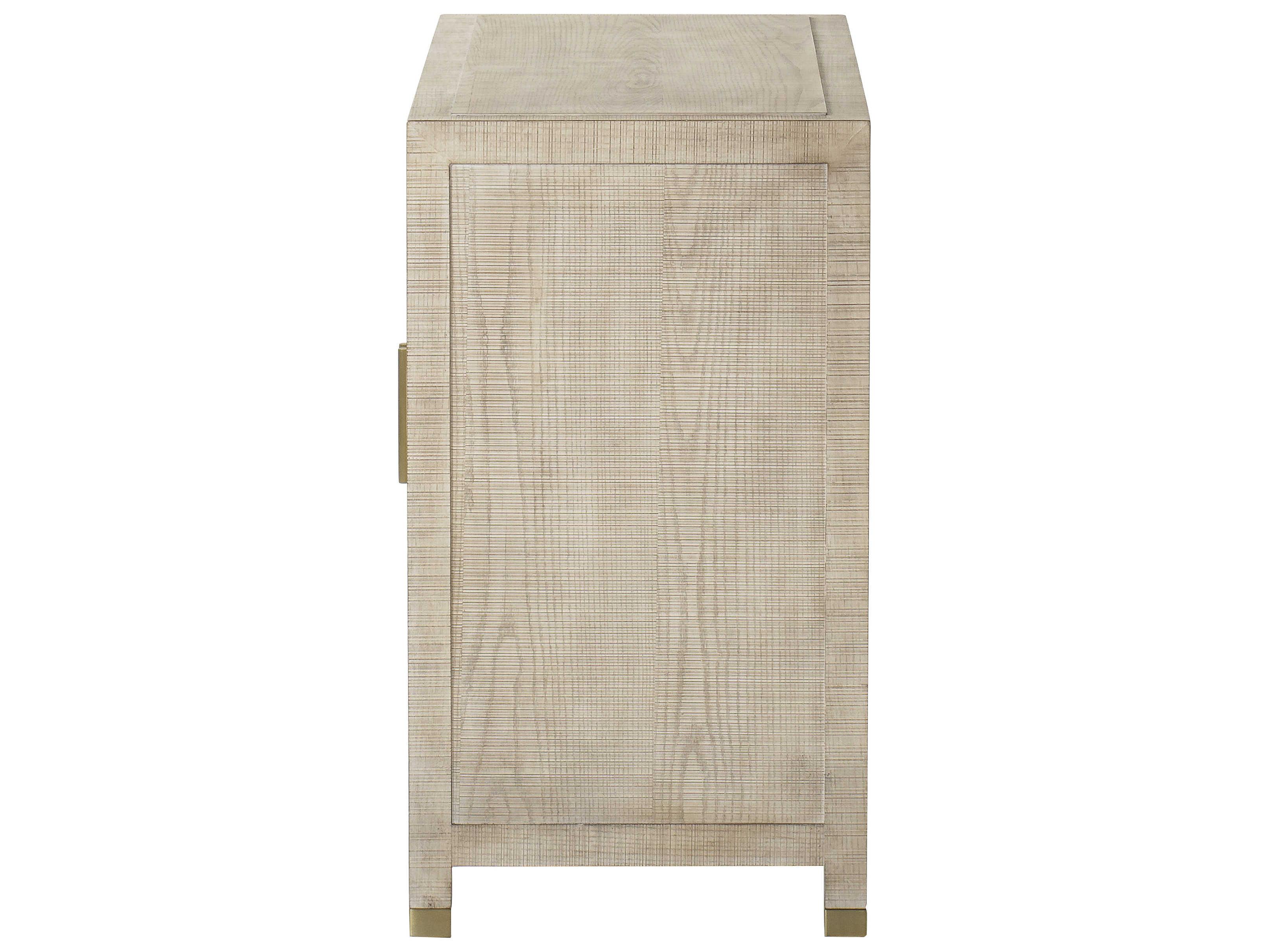 Sonder Living 45" Poplar Wood Ivory Gold Credenza Sideboard