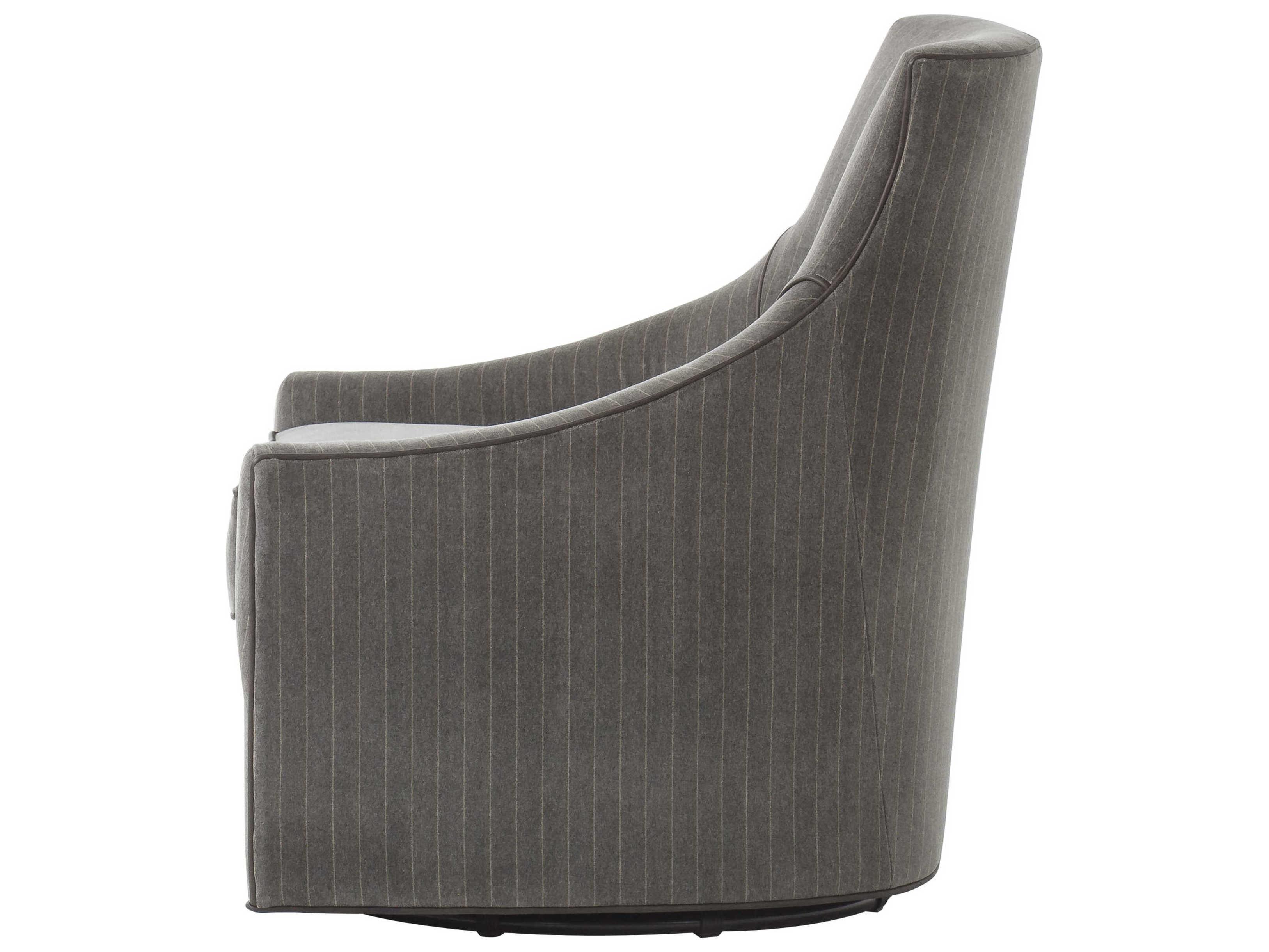 Sonder Living Fraser Swivel Gray Fabric Accent Chair