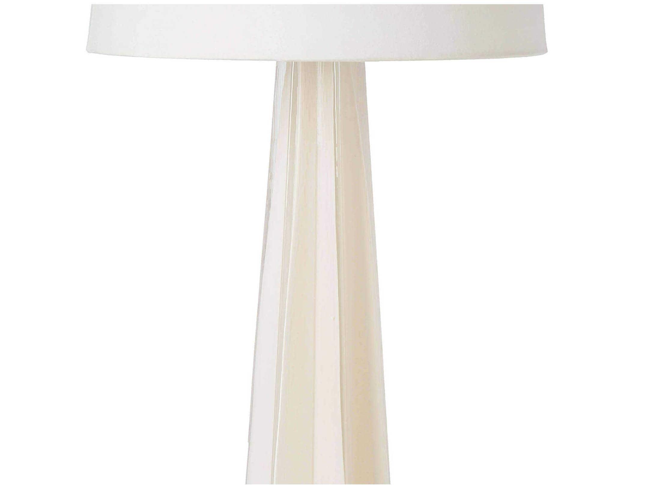 Regina Andrew Glass Star White Linen Buffet Lamp