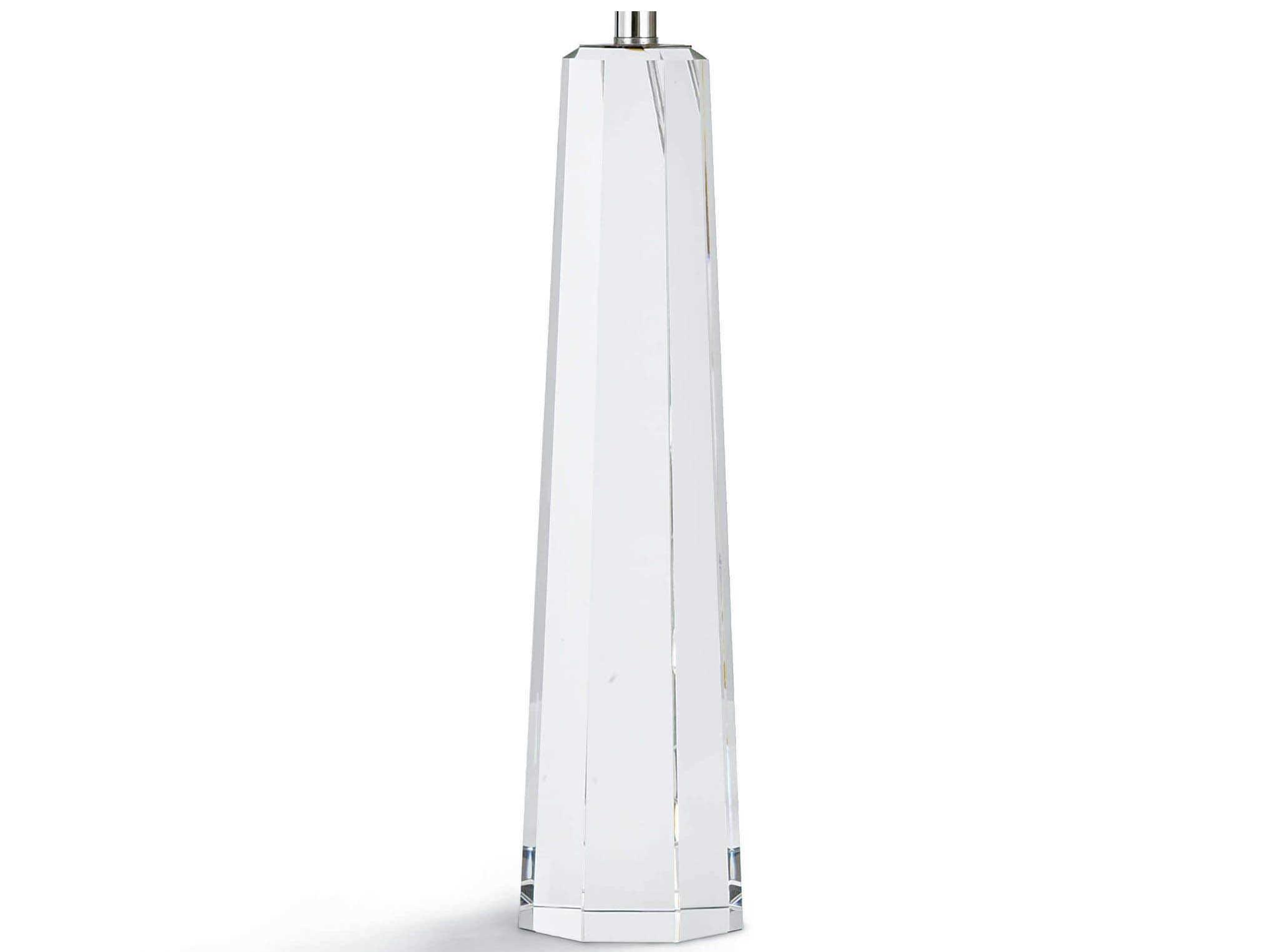 Regina Andrew Tapered Hex Clear Crystal Linen Buffet Lamp