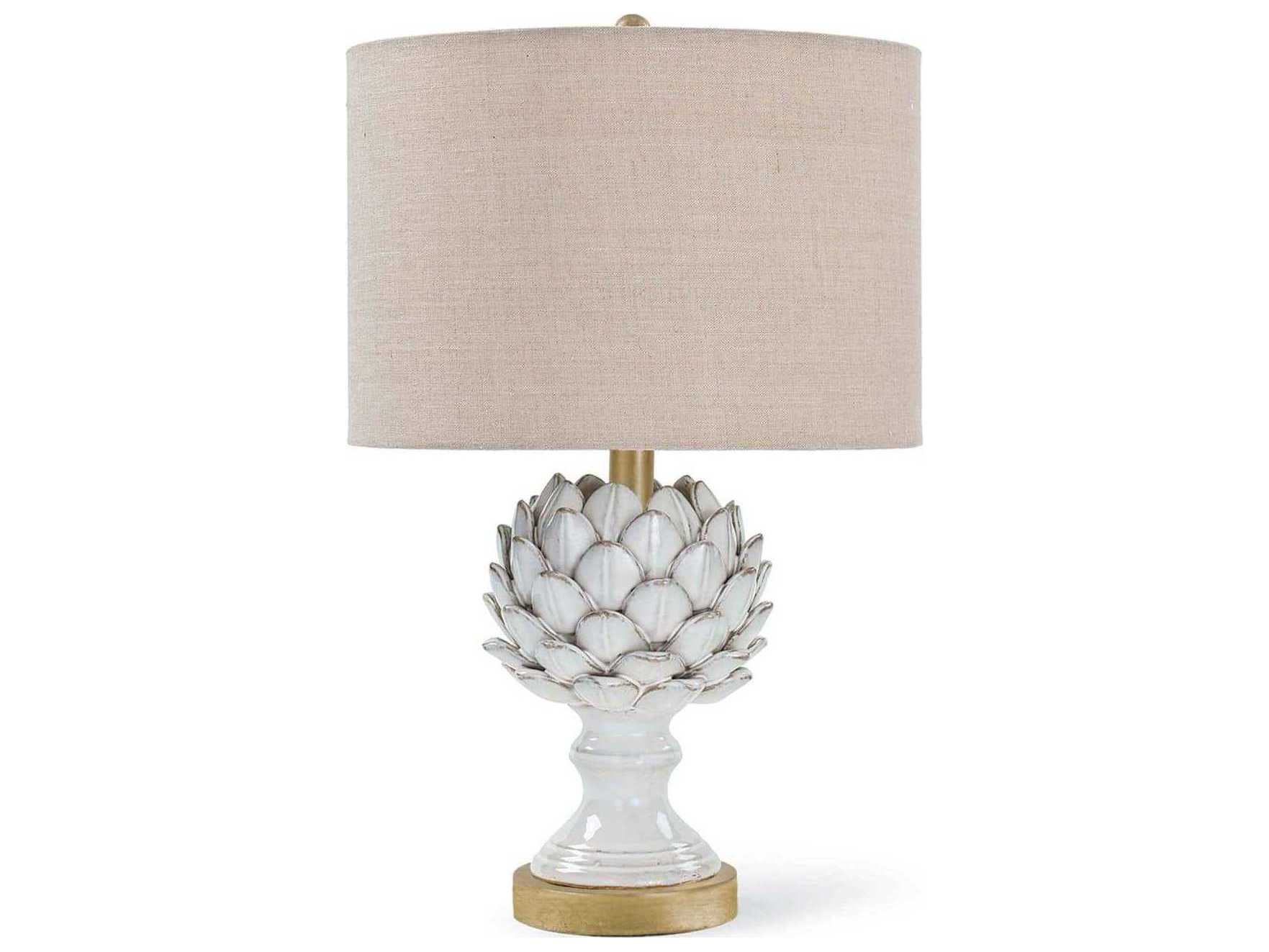 Regina Andrew White Gold Table Lamp