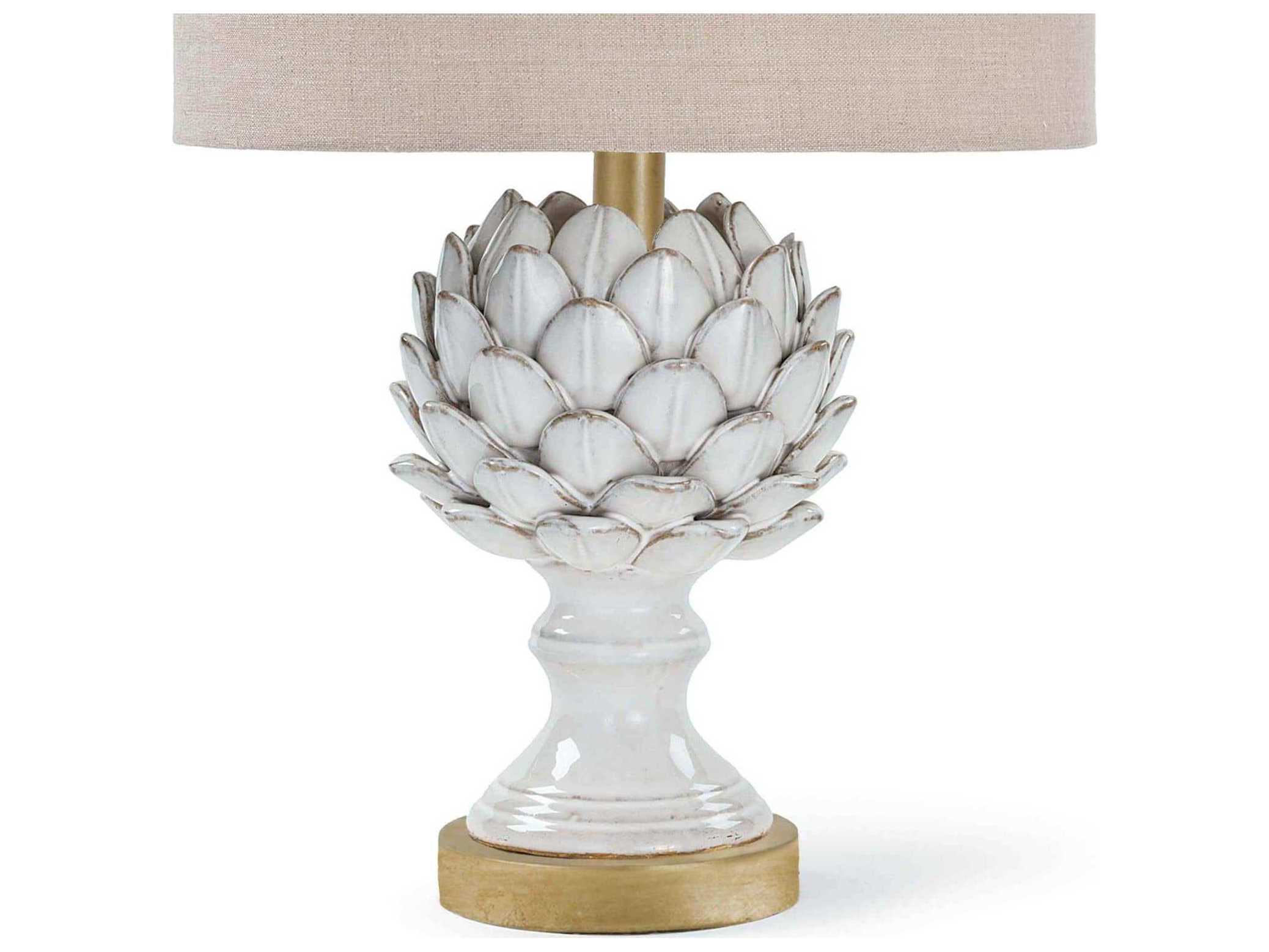 Regina Andrew White Gold Table Lamp