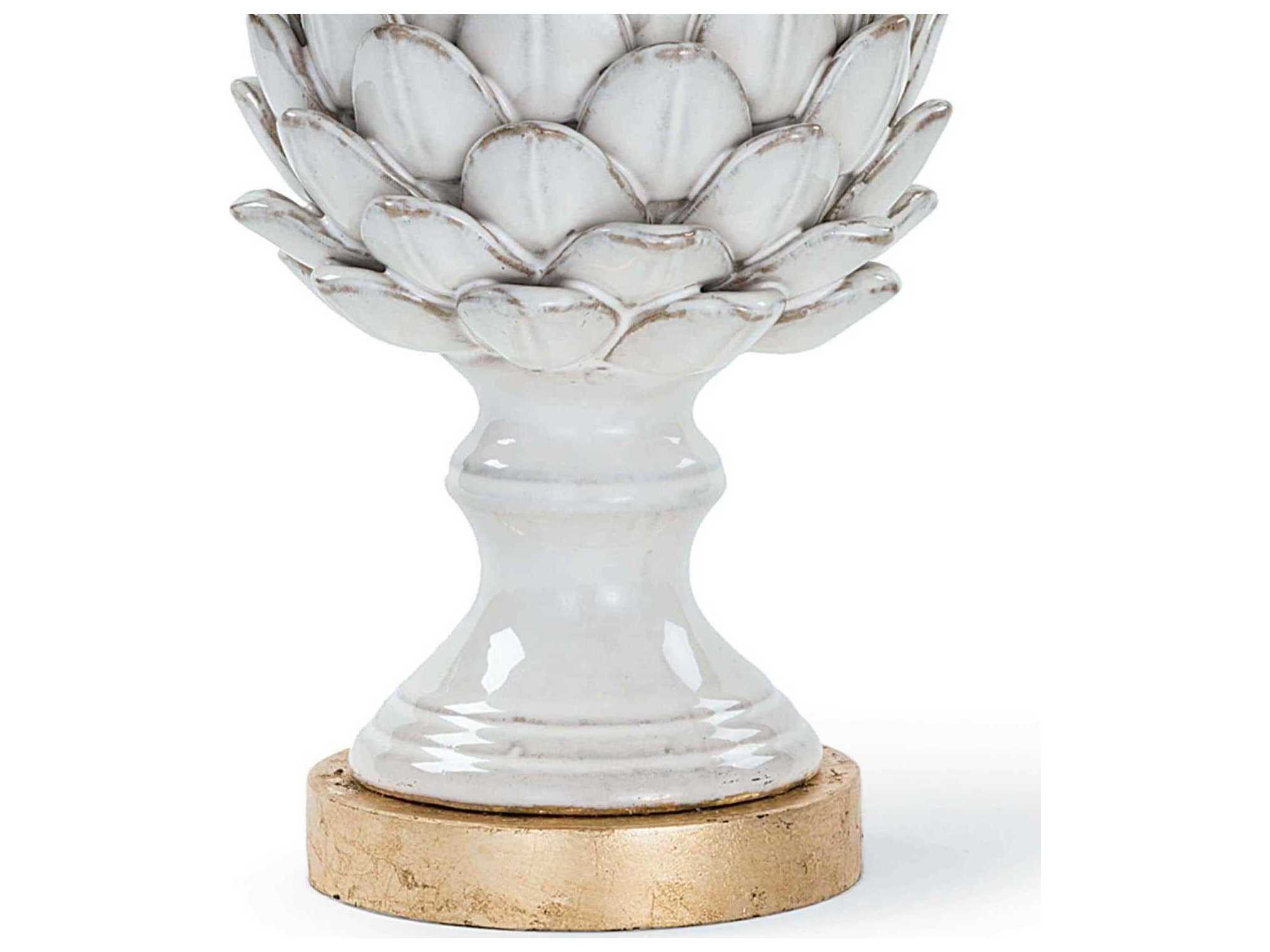 Regina Andrew White Gold Table Lamp