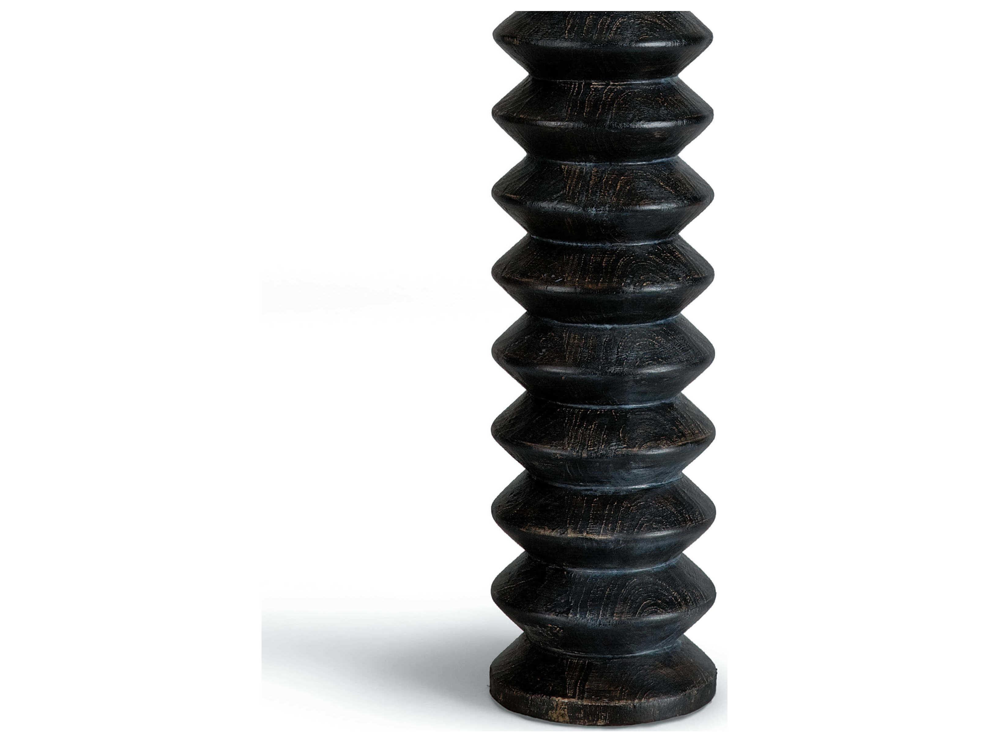 Regina Andrew Accordion Ebony Polished Brass Black Buffet Lamp