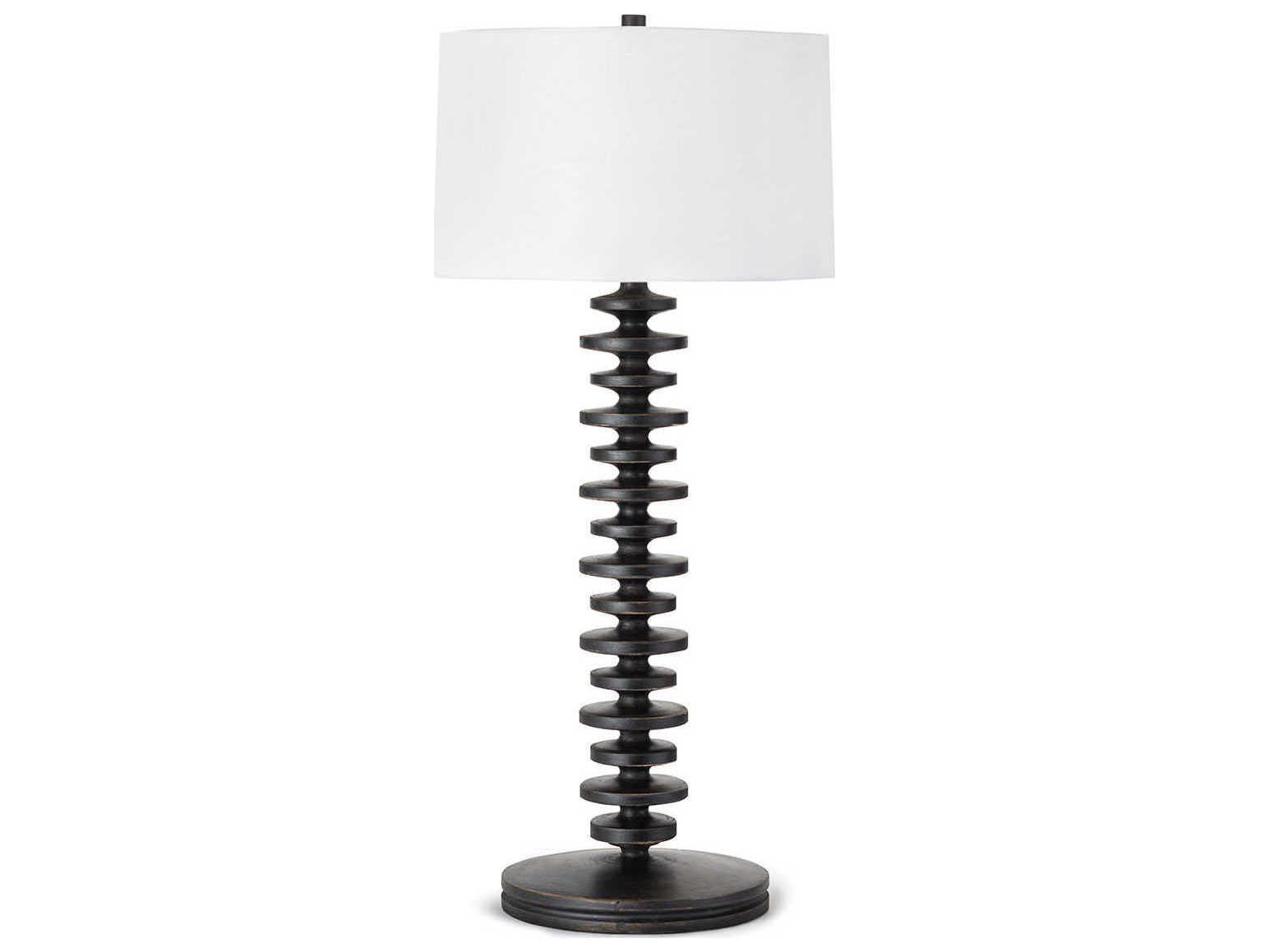 Regina Andrew Fishbone Ebony Black Buffet Lamp