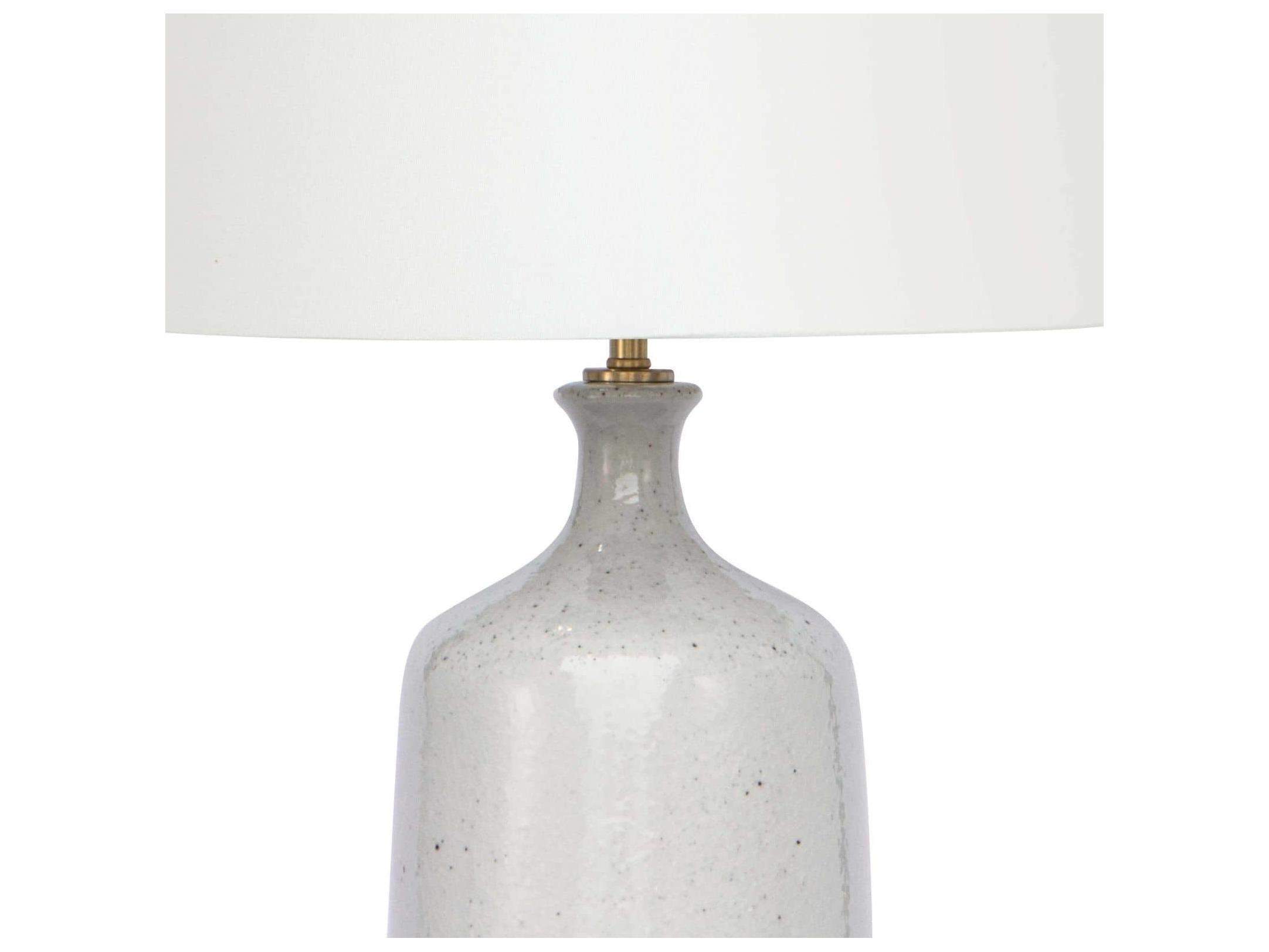 Regina Andrew Glace Ceramic Linen Gray Buffet Lamp