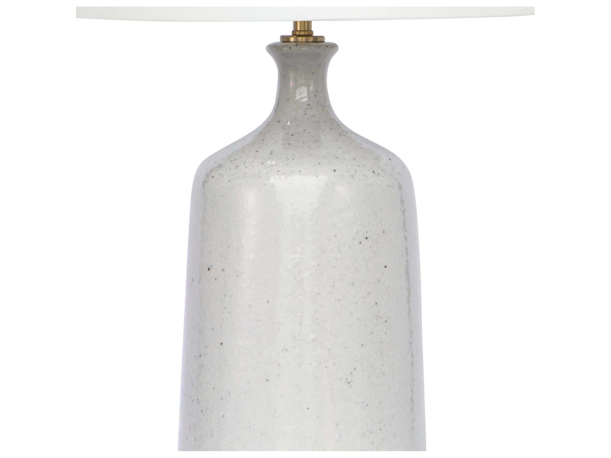 Regina Andrew Glace Ceramic Linen Gray Buffet Lamp