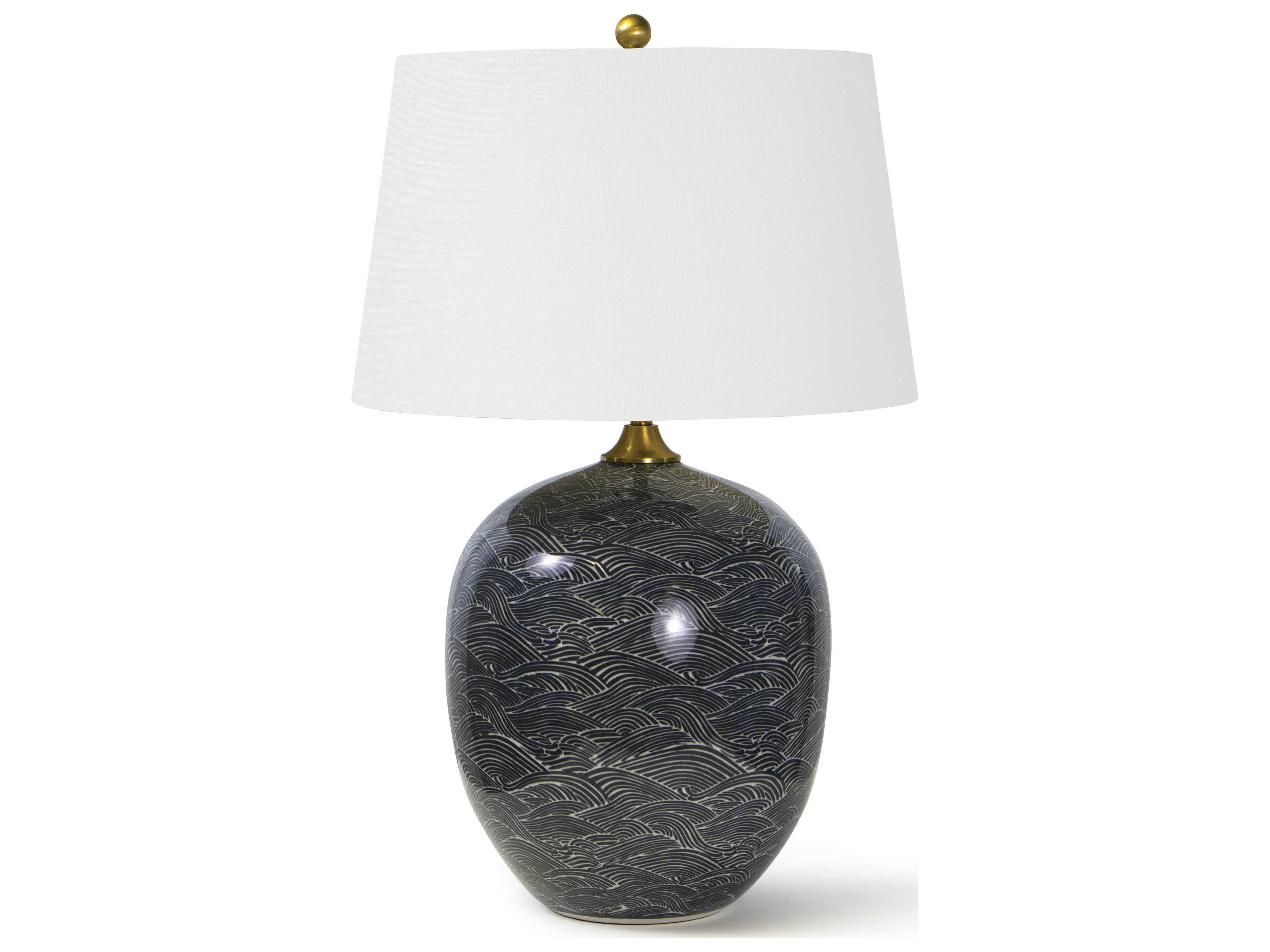 Regina Andrew Ebony White Buffet Lamp