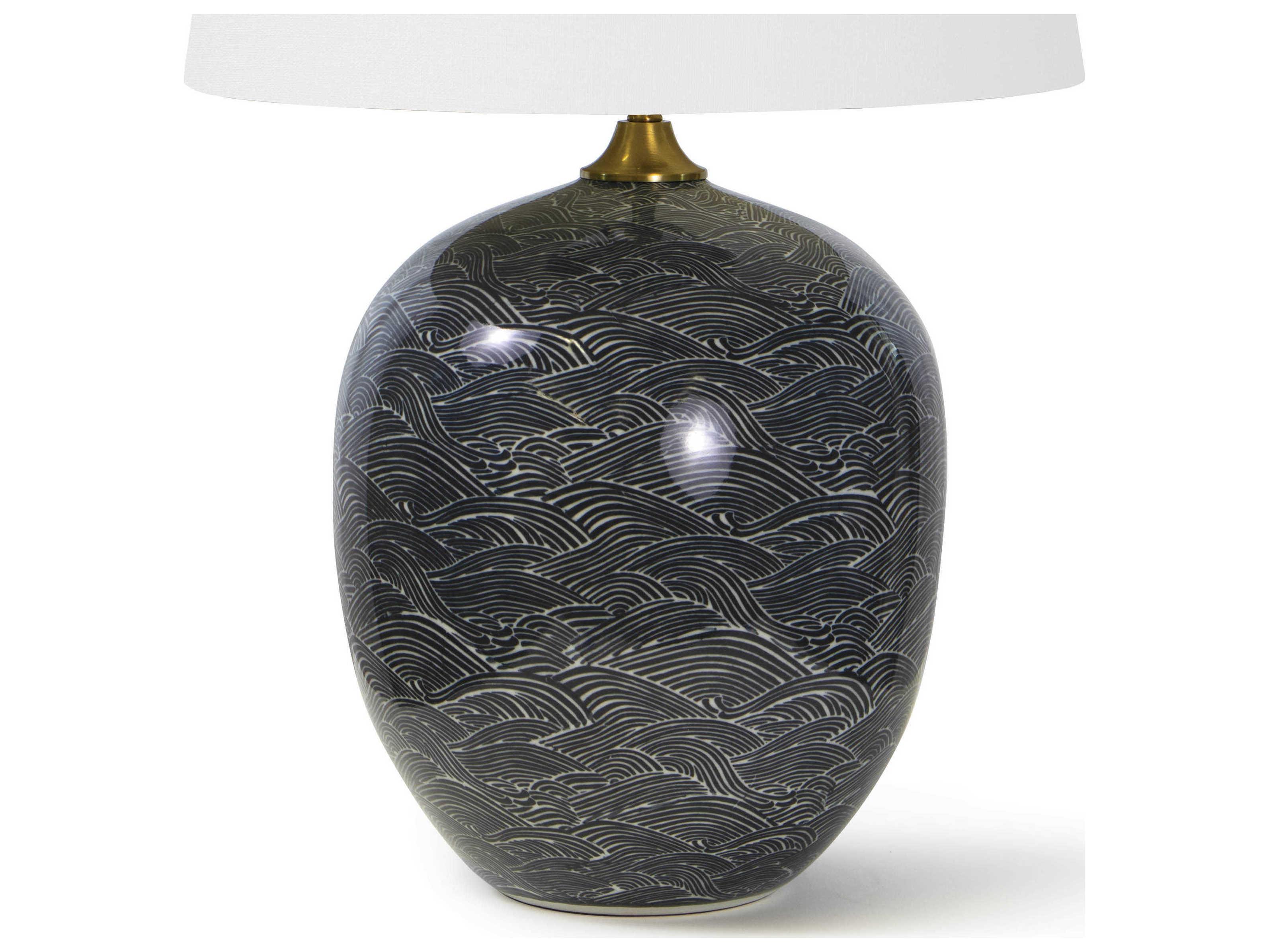 Regina Andrew Ebony White Buffet Lamp