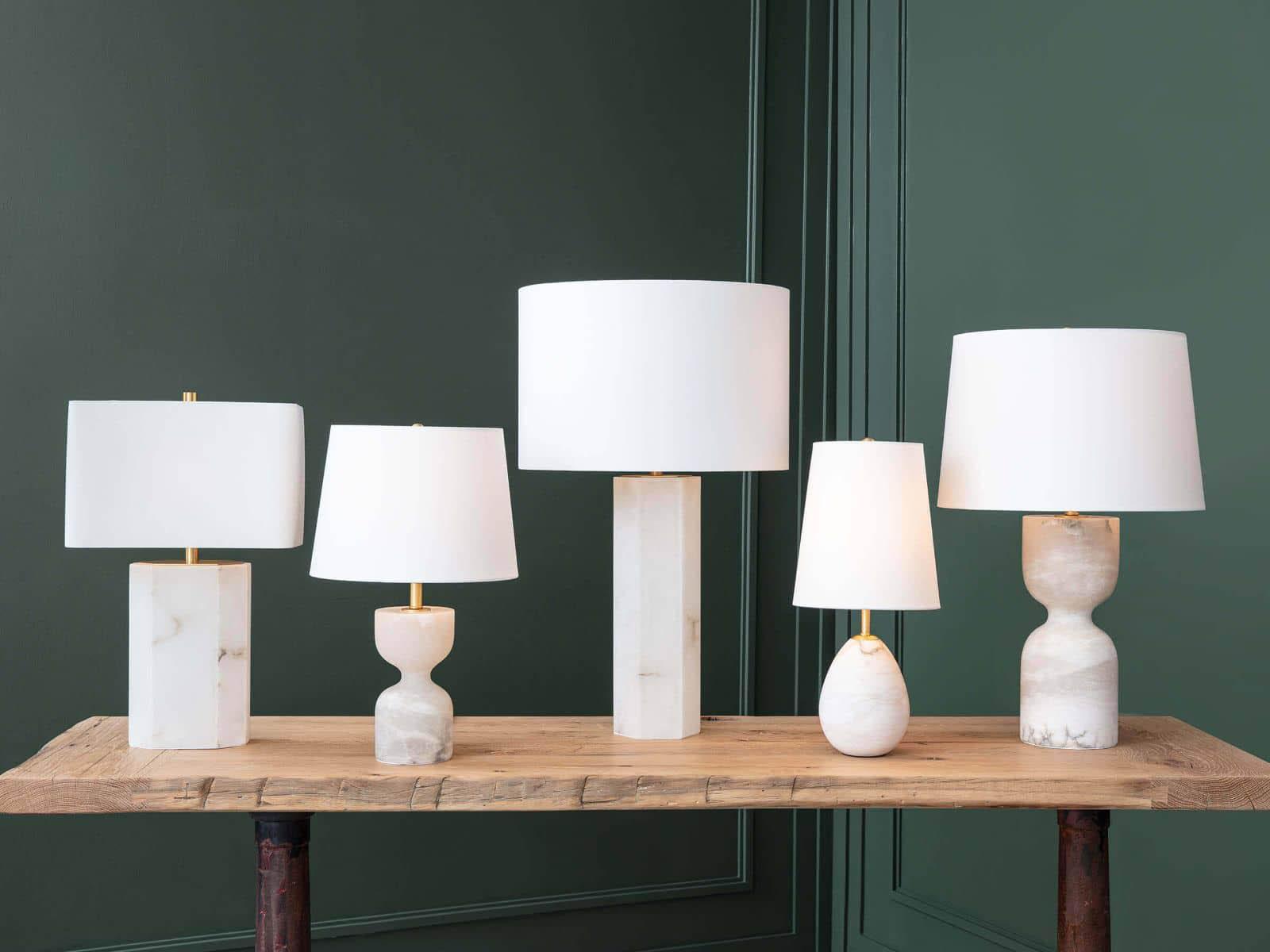 Regina Andrew Grace Natural Linen White Table Lamp