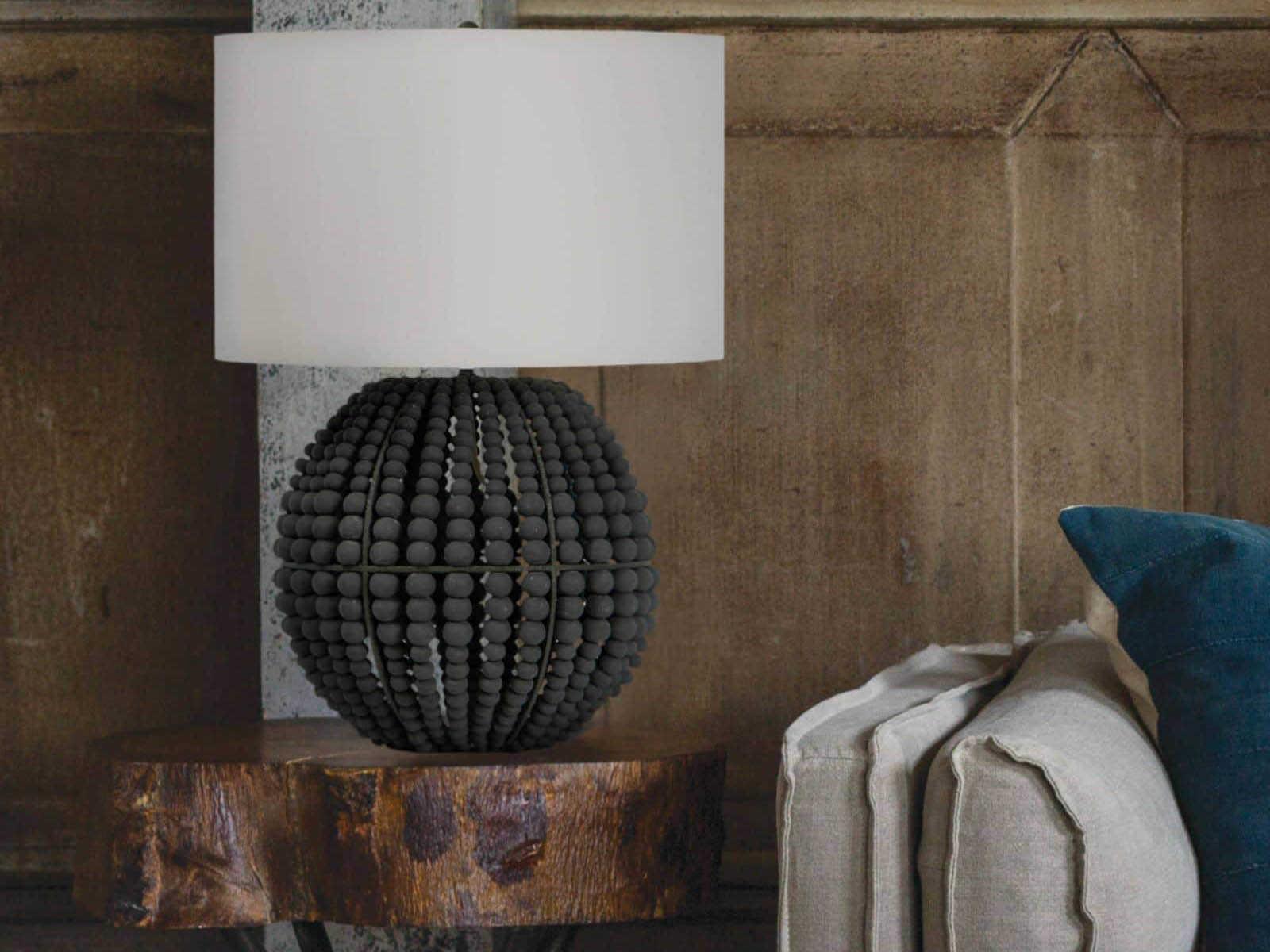 Regina Andrew Tropez Grey Linen Buffet Lamp
