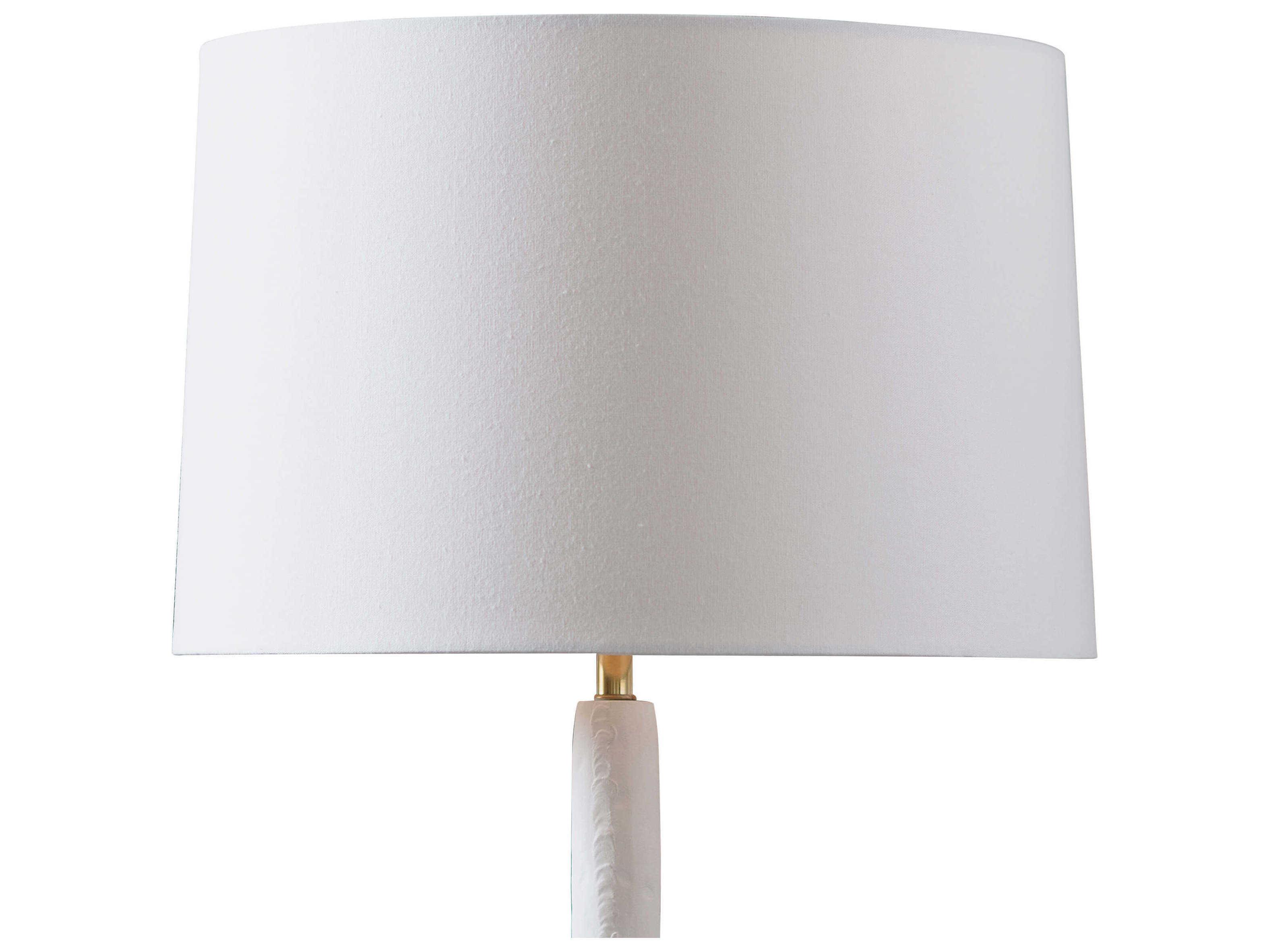 Regina Andrew Hope White Linen Brass Buffet Lamp