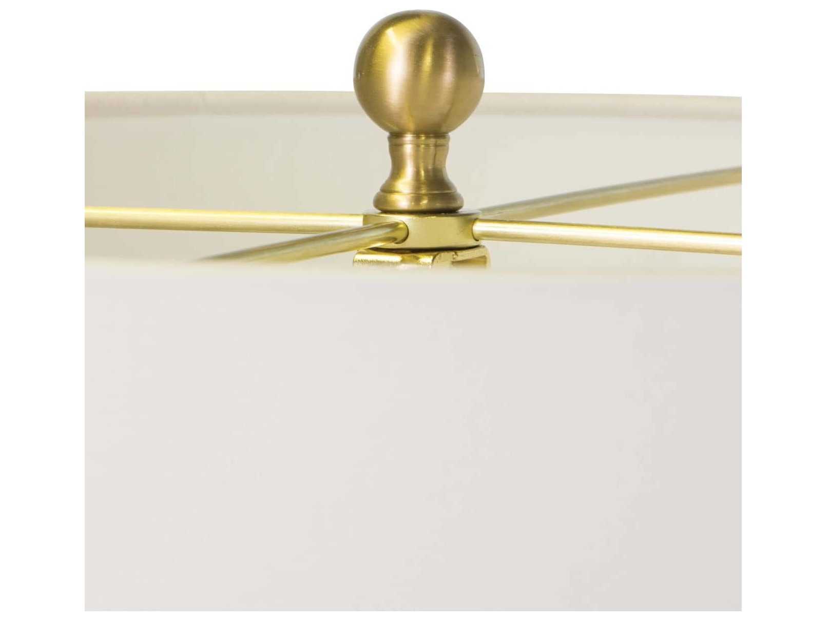 Regina Andrew Gear Natural Linen White Buffet Lamp