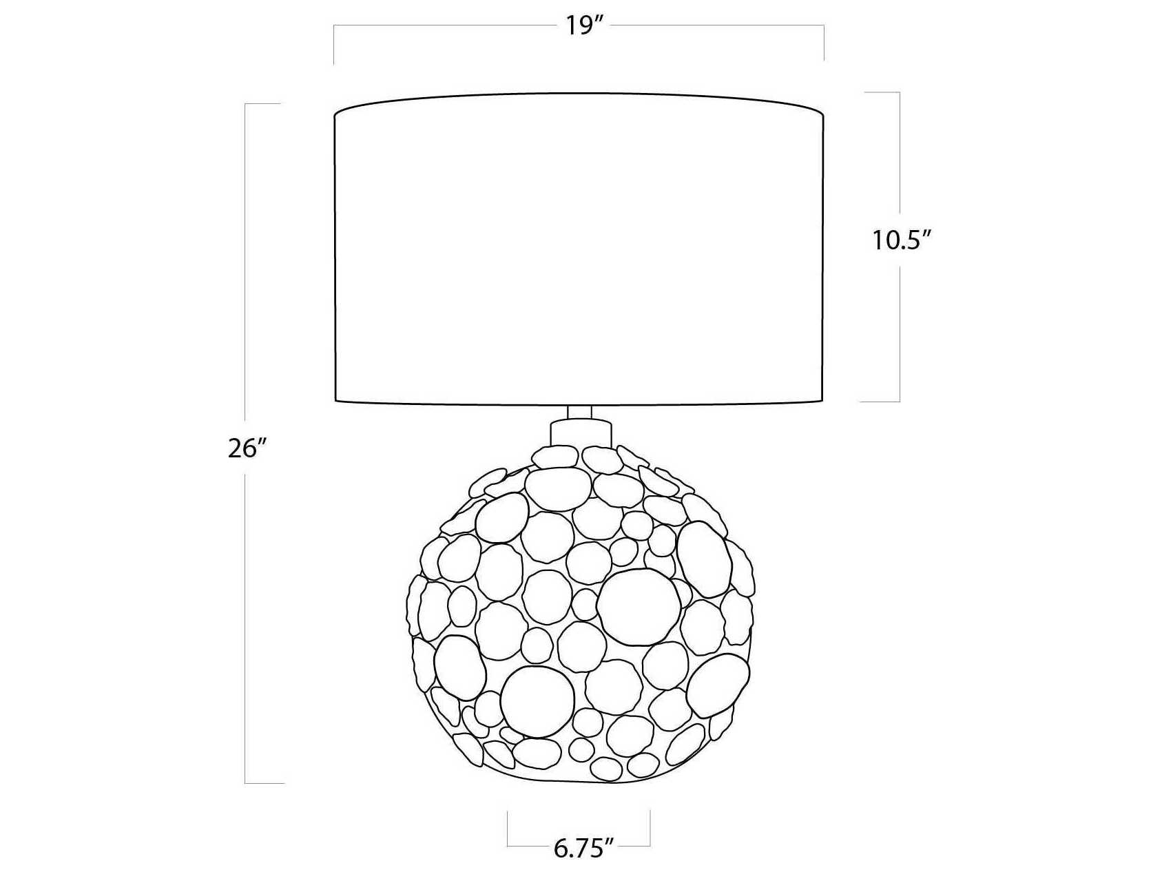 Regina Andrew Lucia Blue Buffet Lamp