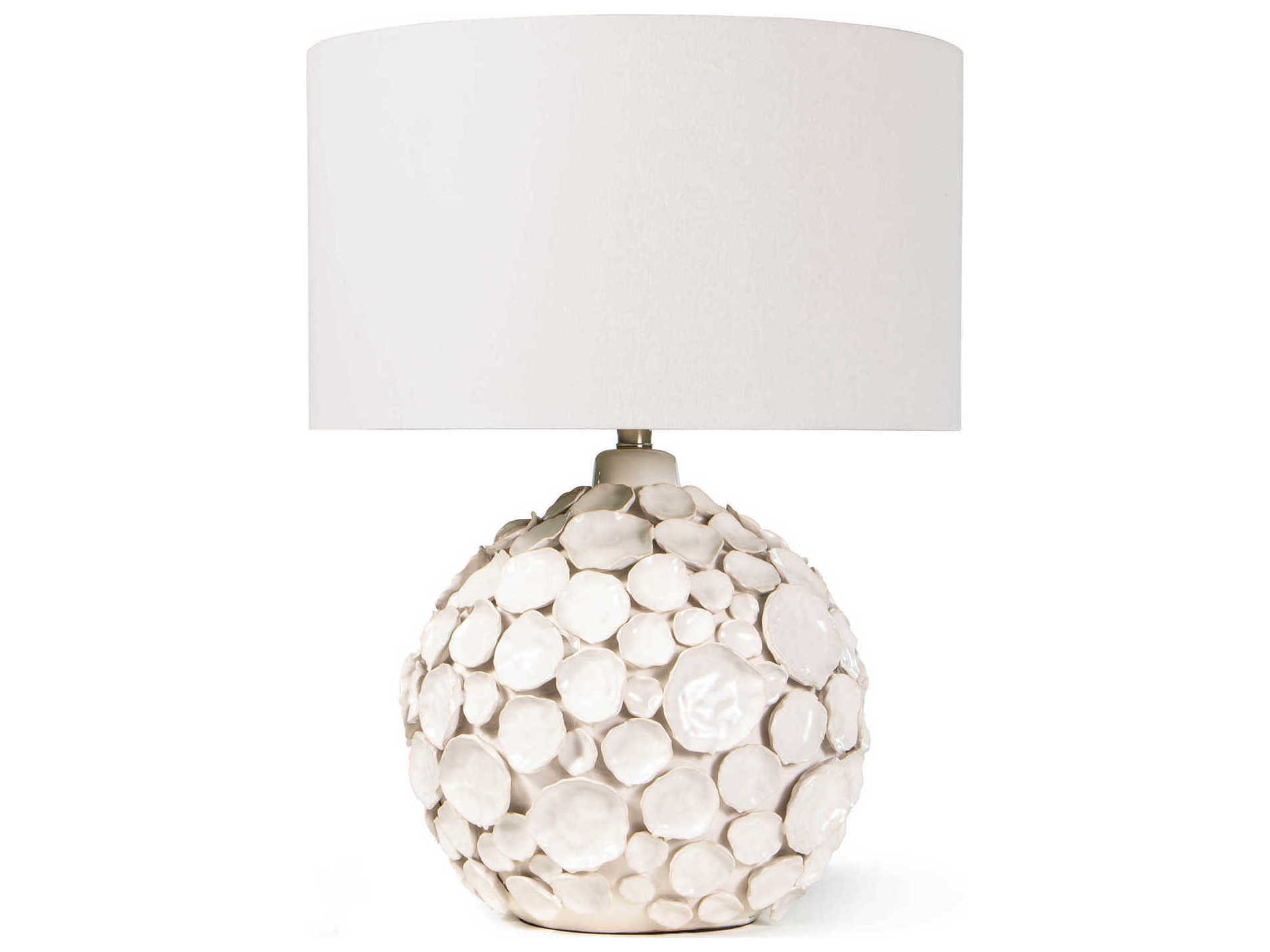 Regina Andrew Lucia White Polished Nickel Buffet Lamp