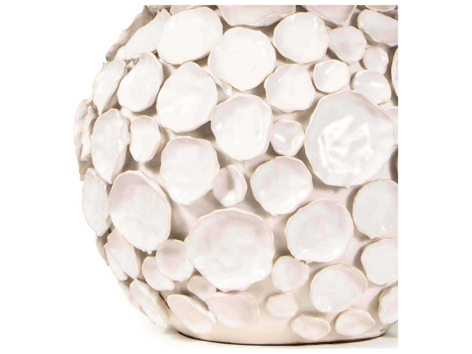 Regina Andrew Lucia White Polished Nickel Buffet Lamp