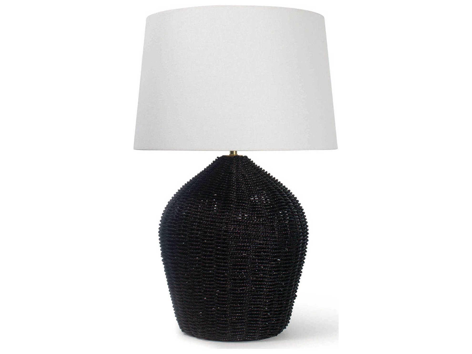 Regina Andrew Georgian Black Polished Brass Buffet Lamp