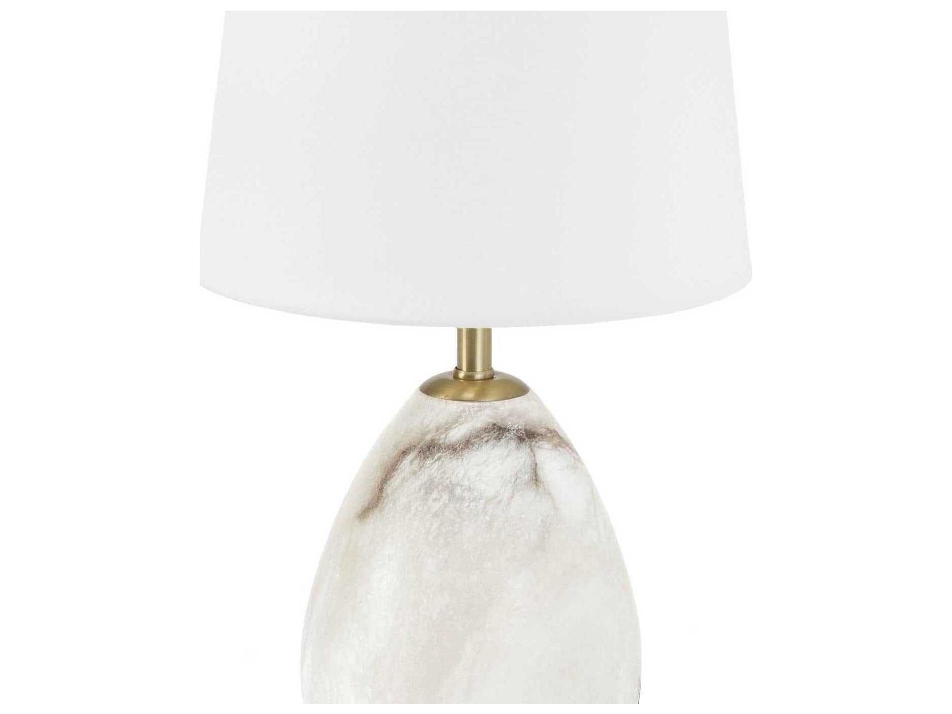 Regina Andrew Natural Stone White Table Lamp