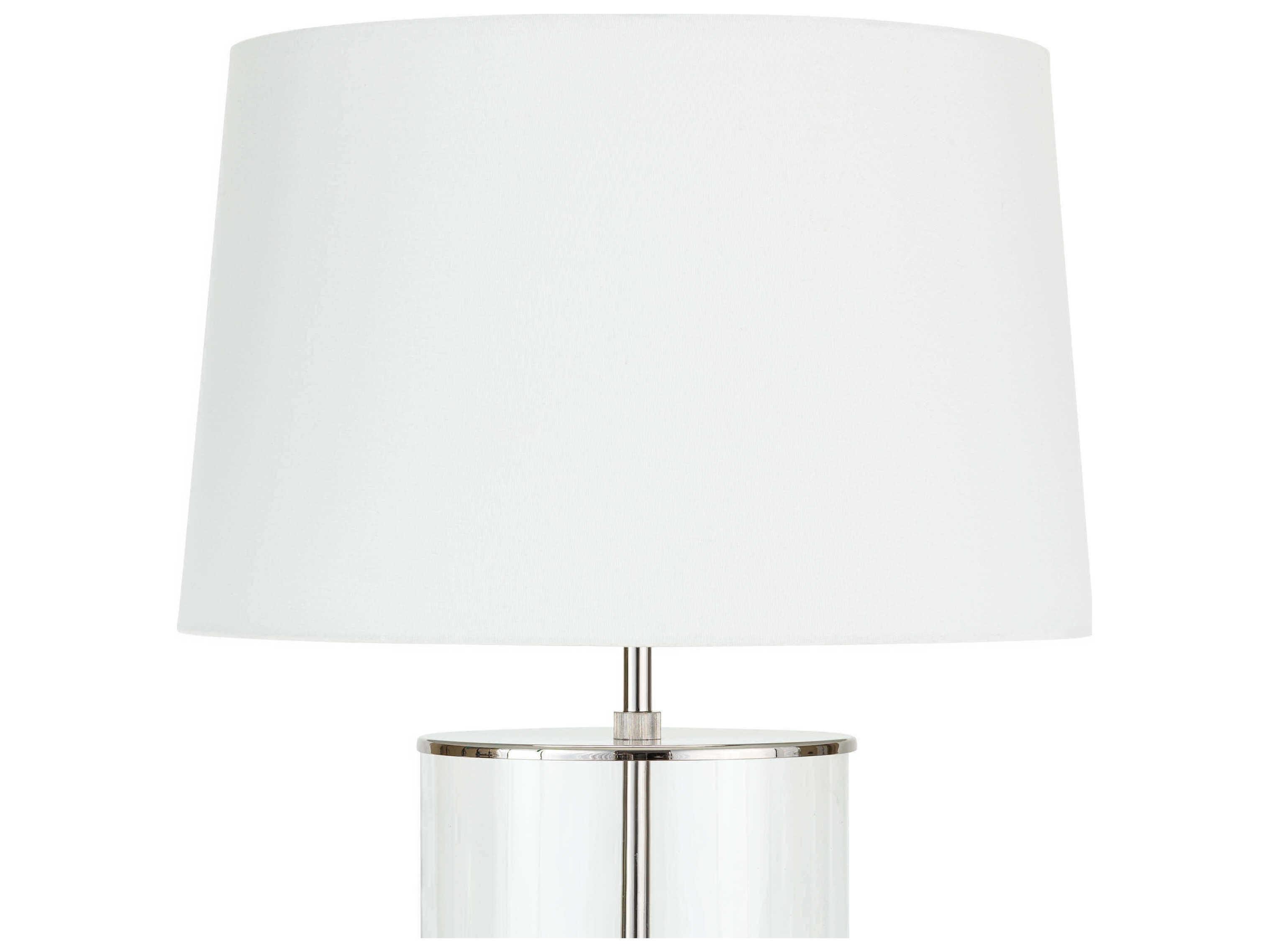 Regina Andrew Magelian Clear Polished Nickel Glass Buffet Lamp