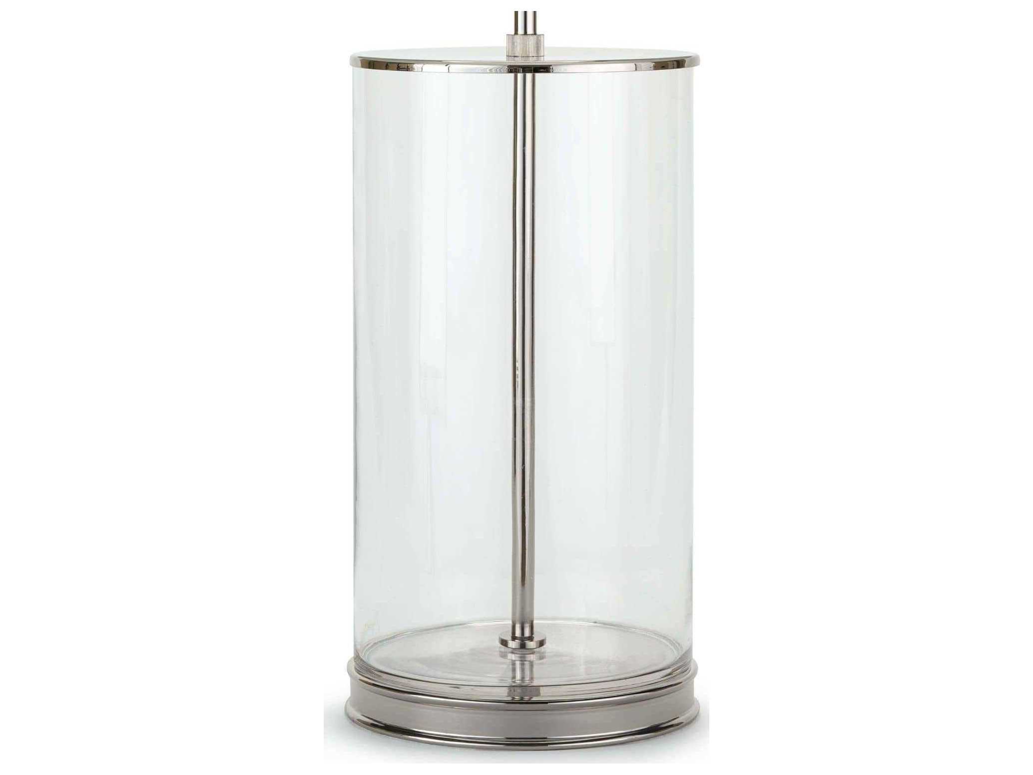 Regina Andrew Magelian Clear Polished Nickel Glass Buffet Lamp