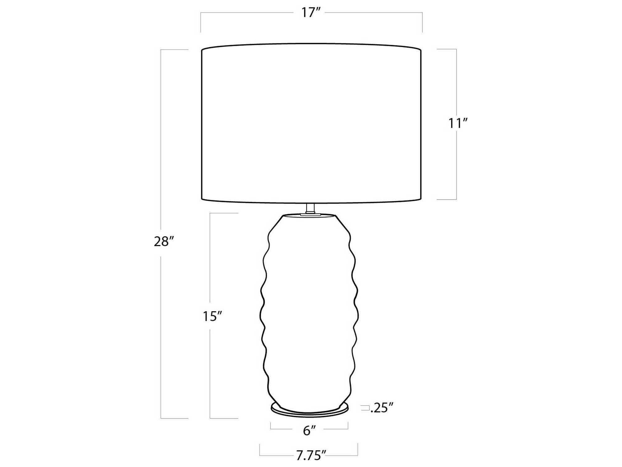 Regina Andrew Brown Buffet Lamp