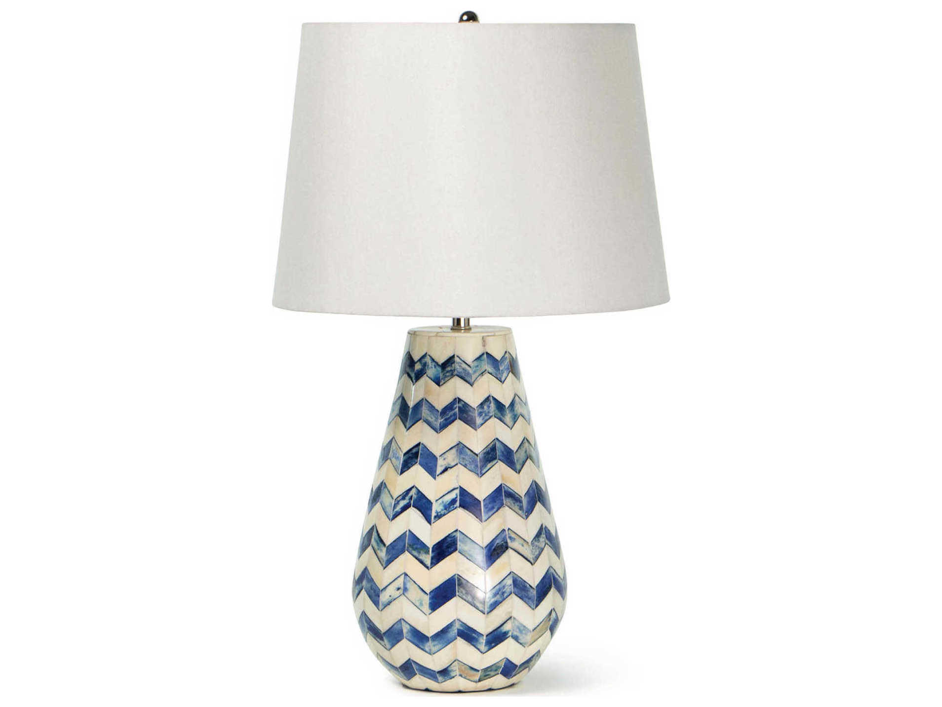 Regina Andrew Cassia Blue Polished Nickel Table Lamp
