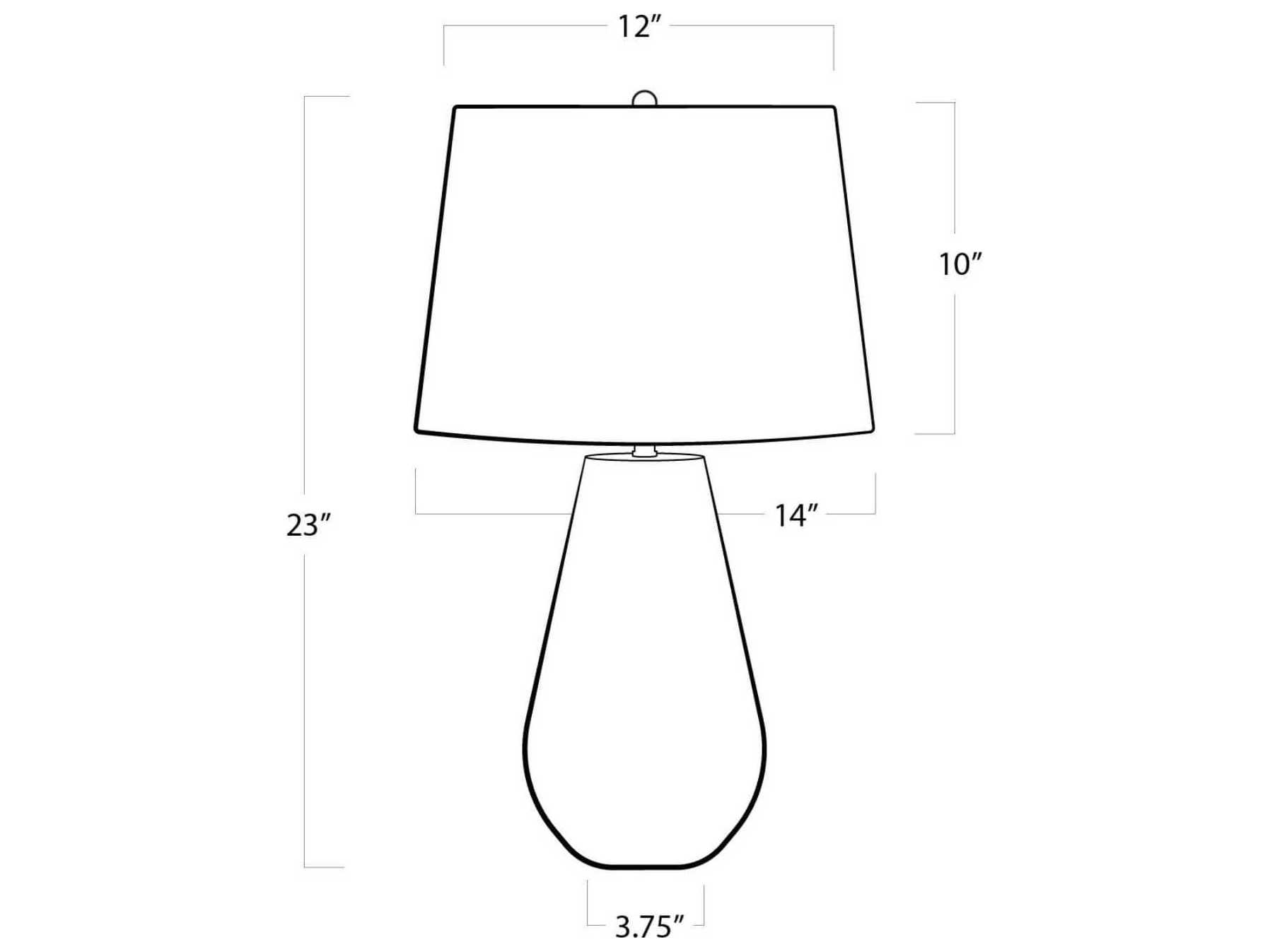 Regina Andrew Natural White Table Lamp