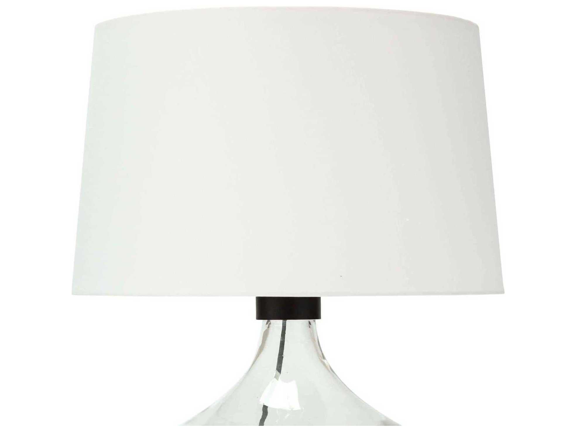 Regina Andrew Demi John Clear Polished Brass Glass Buffet Lamp