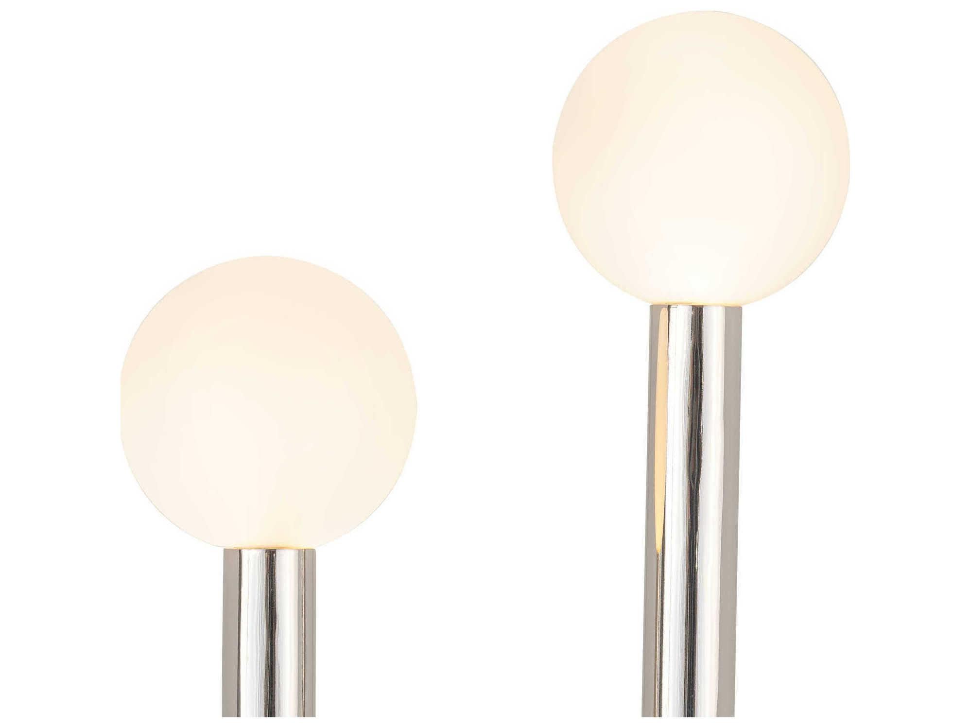 Regina Andrew Happy Polished Nickel Glass LED Buffet Lamp