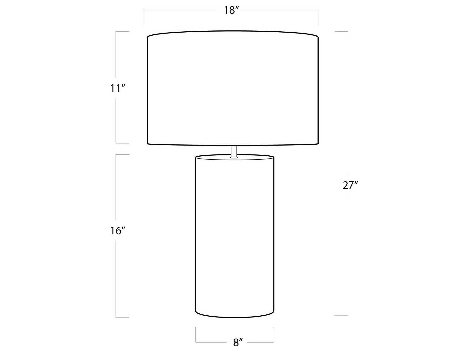 Regina Andrew Natural White Buffet Lamp