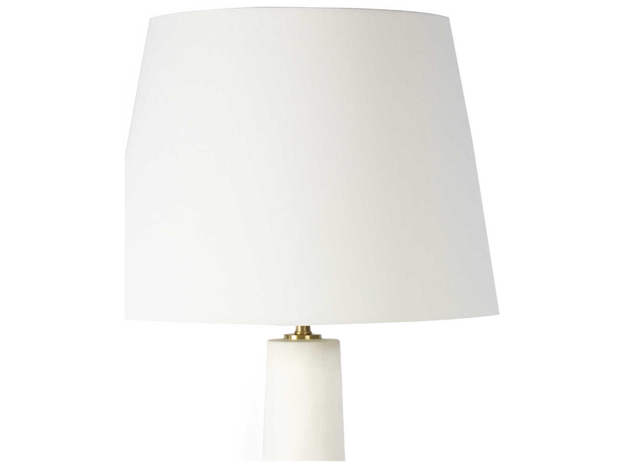 Regina Andrew White Brass Buffet Lamp