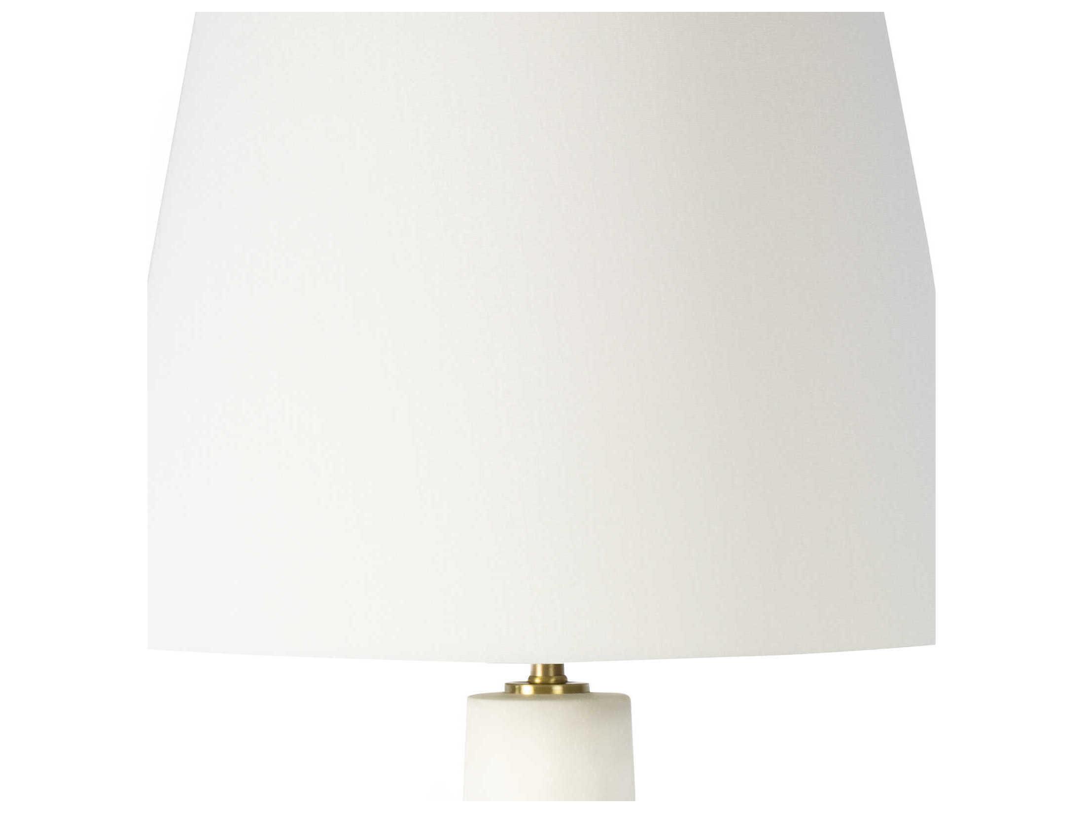 Regina Andrew White Brass Buffet Lamp