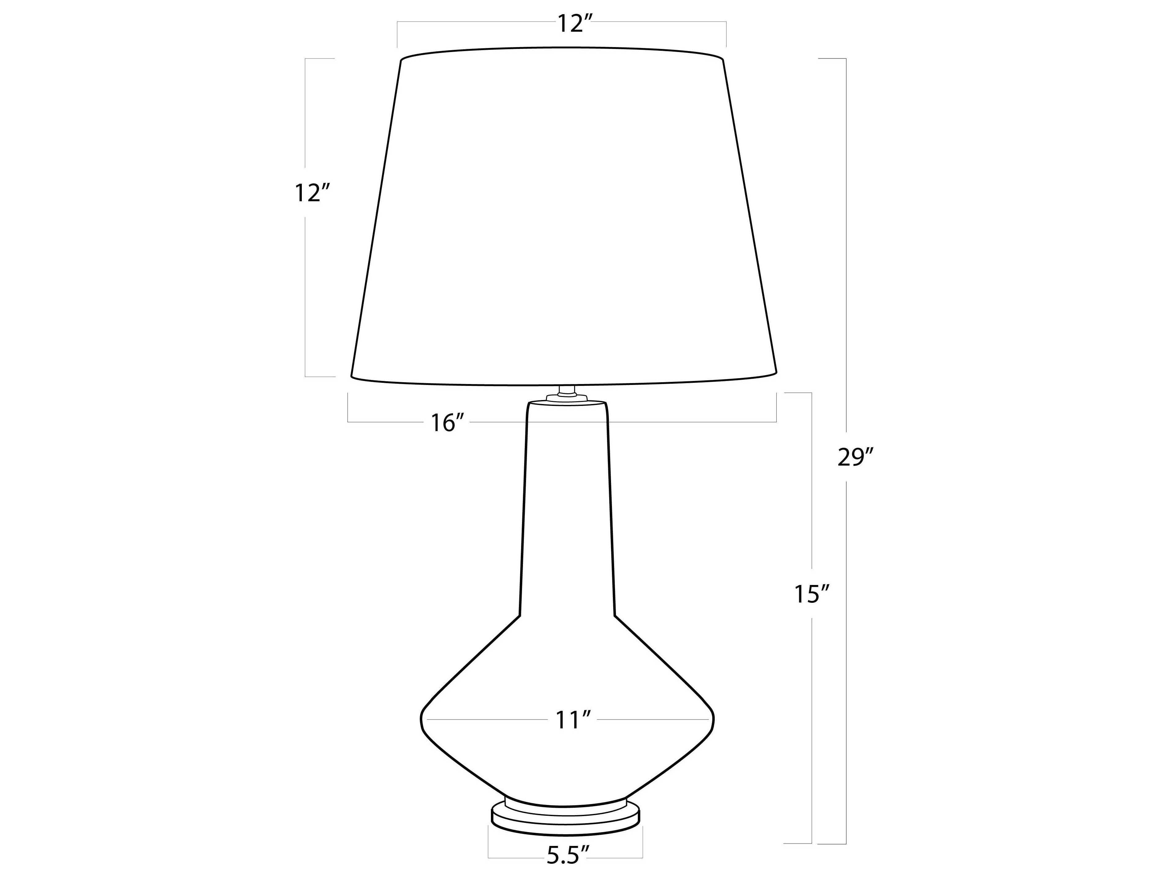 Regina Andrew White Brass Buffet Lamp