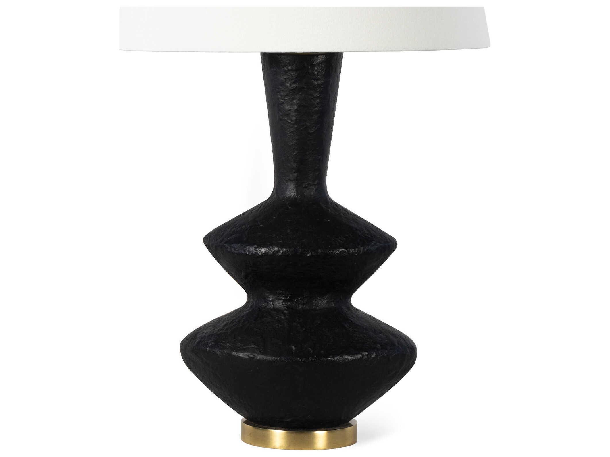 Regina Andrew Black Brass Buffet Lamp